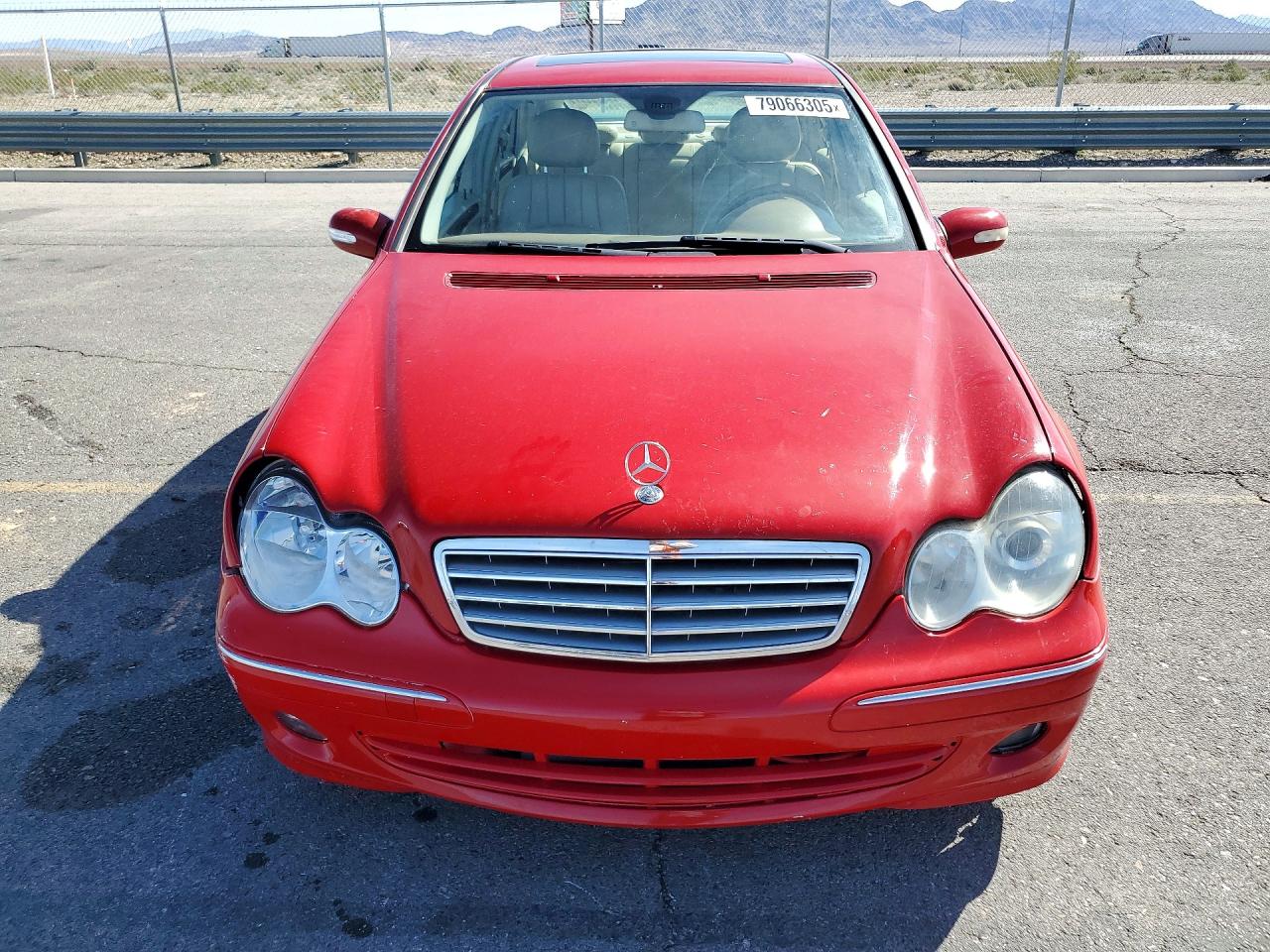 2007 Mercedes-benz C 280 4matic Красный vin: WDBRF92HX7F930653
