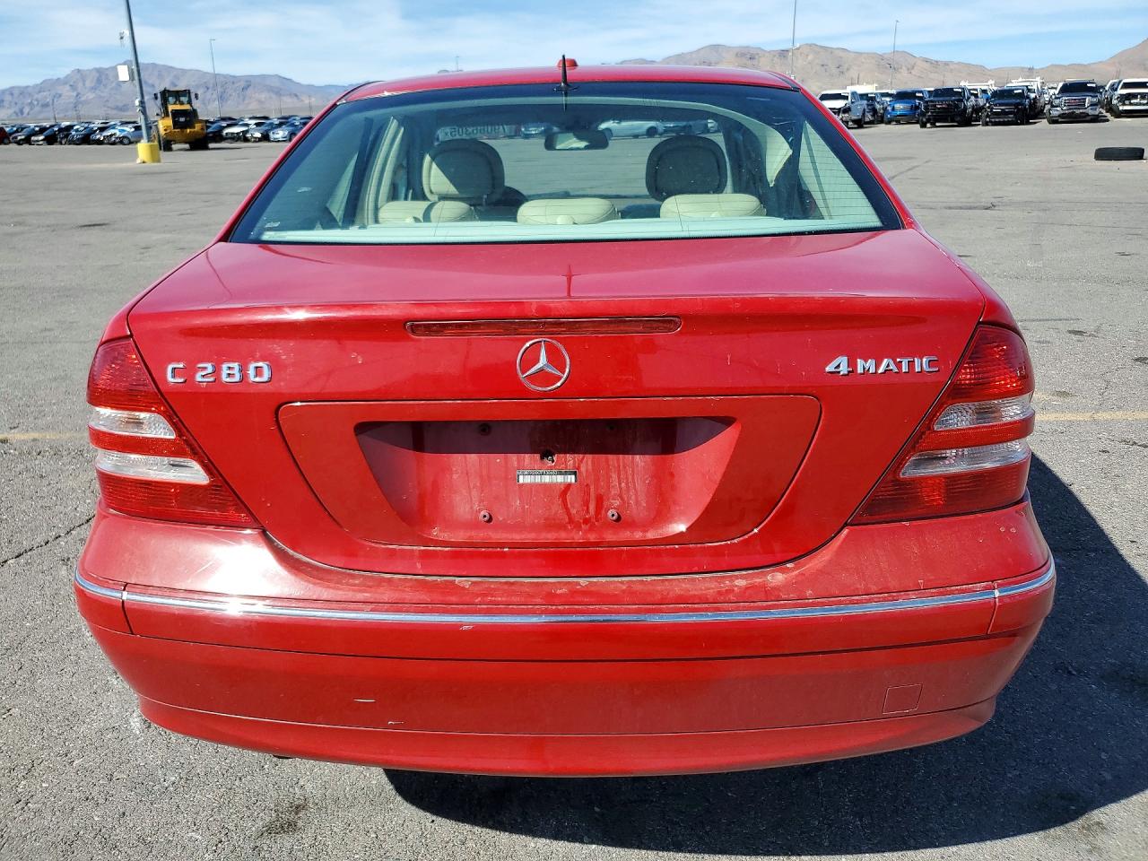 2007 Mercedes-benz C 280 4matic Красный vin: WDBRF92HX7F930653