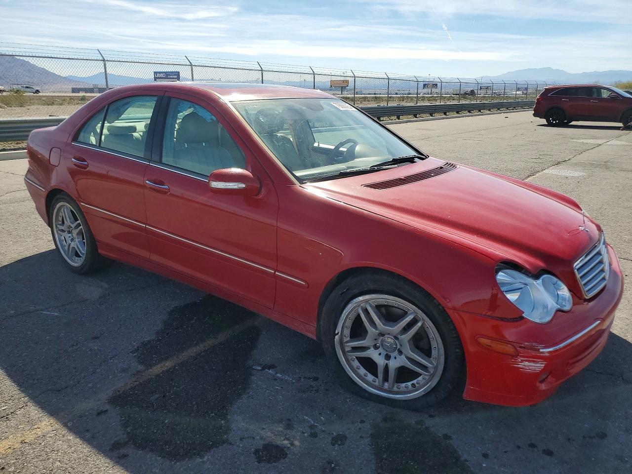 2007 Mercedes-benz C 280 4matic Красный vin: WDBRF92HX7F930653