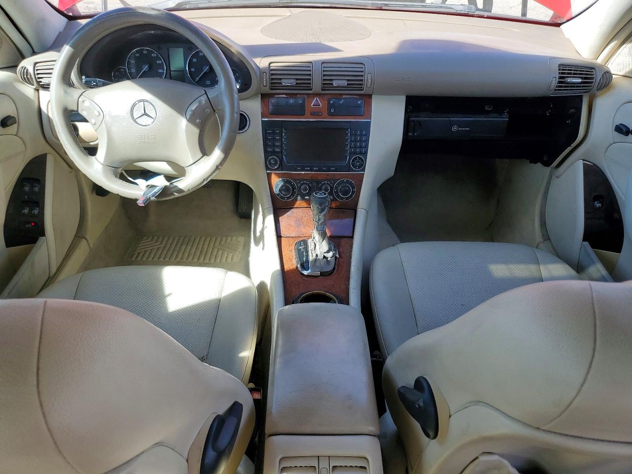 2007 Mercedes-benz C 280 4matic Красный vin: WDBRF92HX7F930653