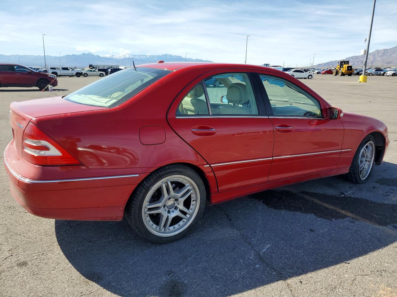 2007 Mercedes-benz C 280 4matic Красный vin: WDBRF92HX7F930653