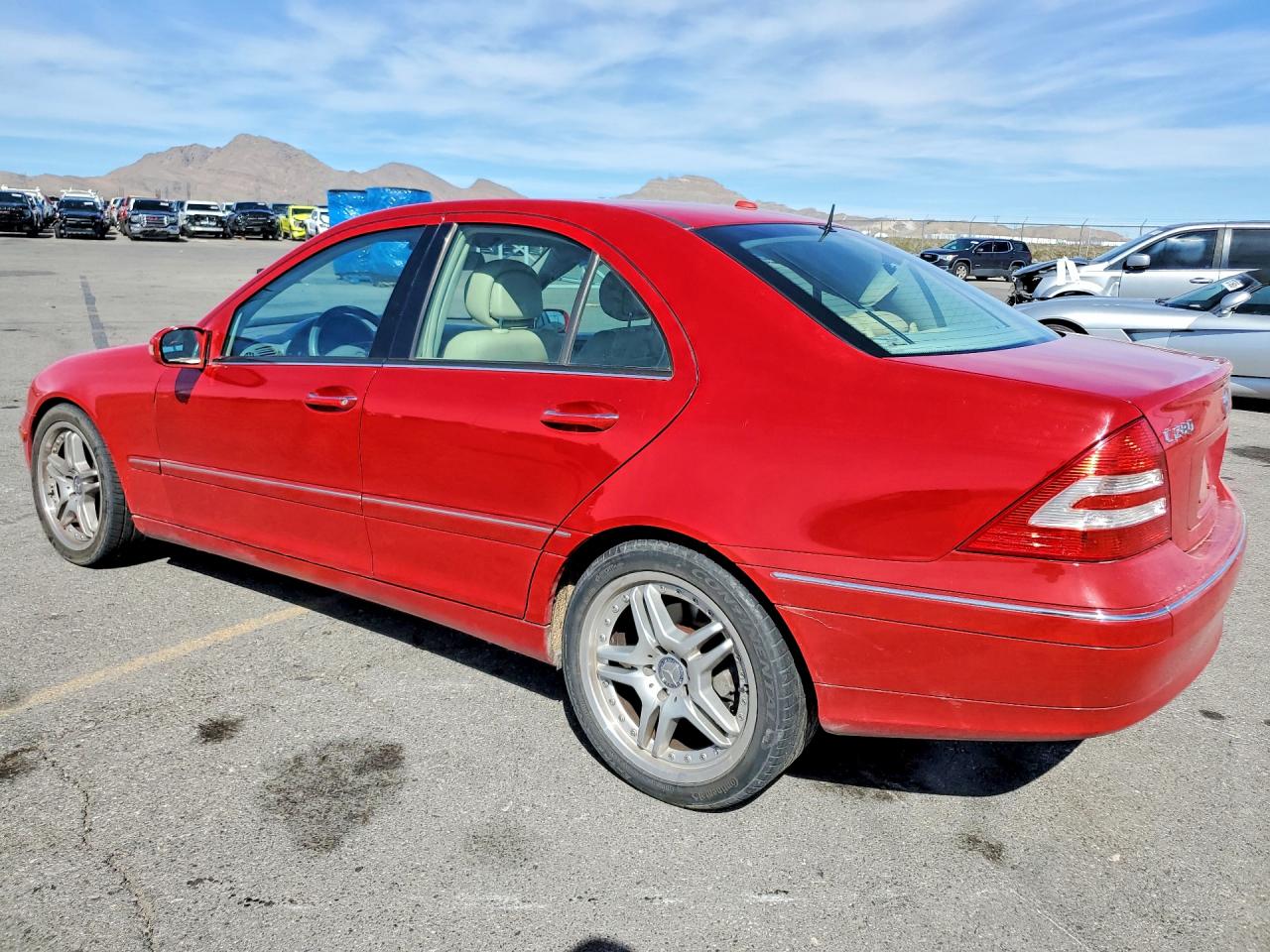 2007 Mercedes-benz C 280 4matic Красный vin: WDBRF92HX7F930653