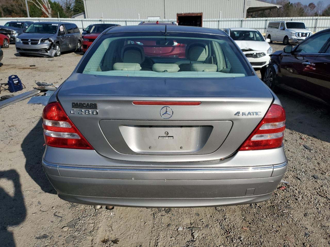2006 Mercedes-benz C 280 4matic Gray vin: WDBRF92J26F781544