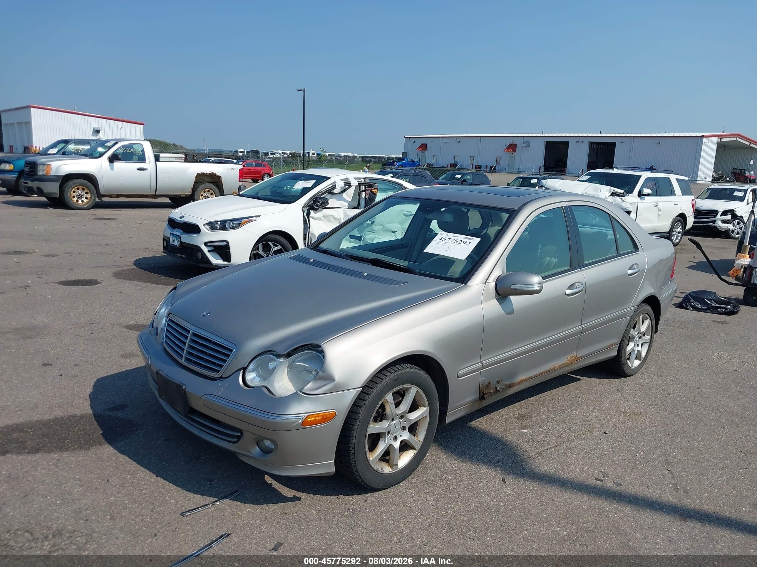 2007 Mercedes-benz C 280 Luxury 4matic Silver vin: WDBRF92J57F906974