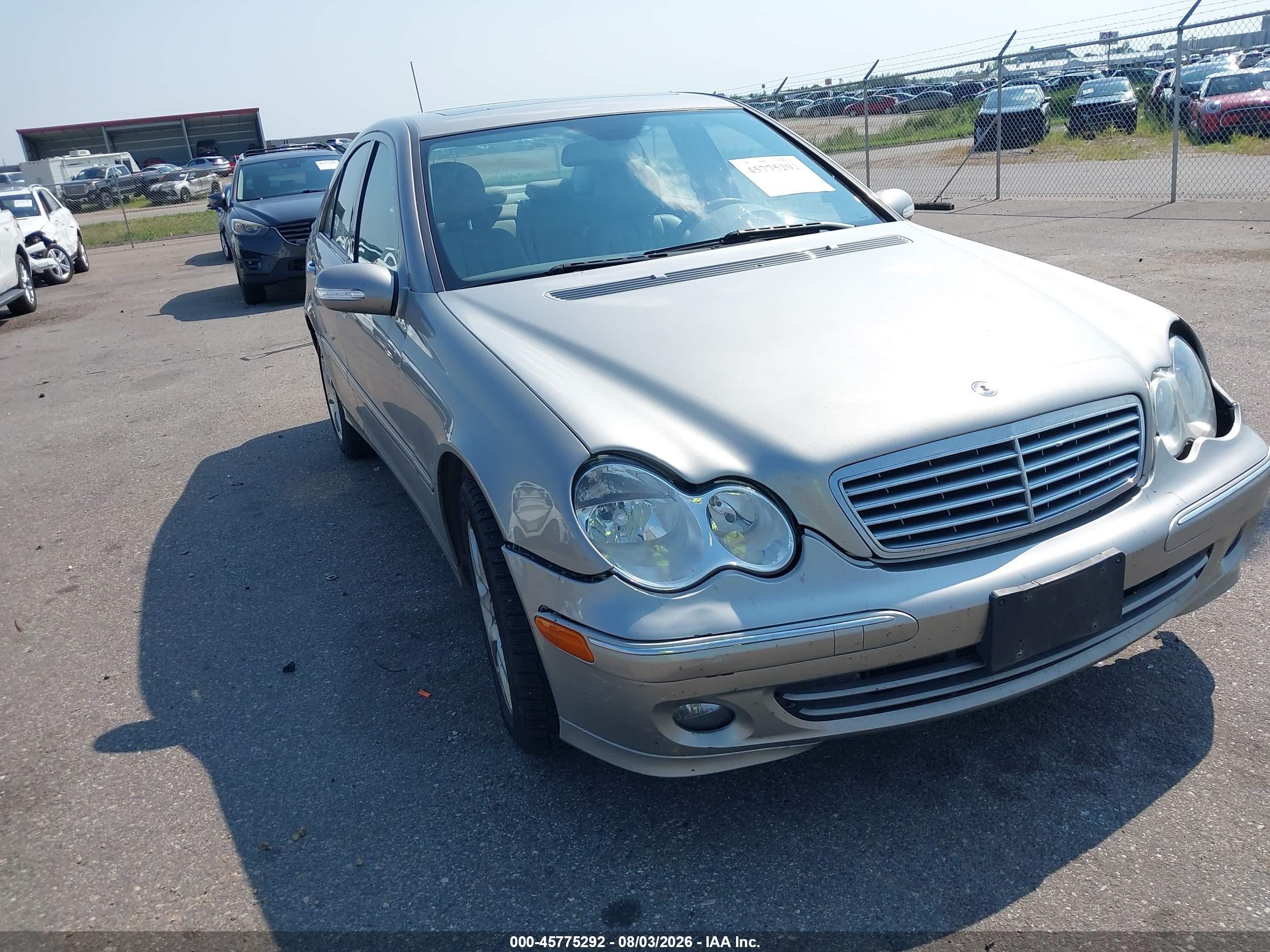 2007 Mercedes-benz C 280 Luxury 4matic Silver vin: WDBRF92J57F906974