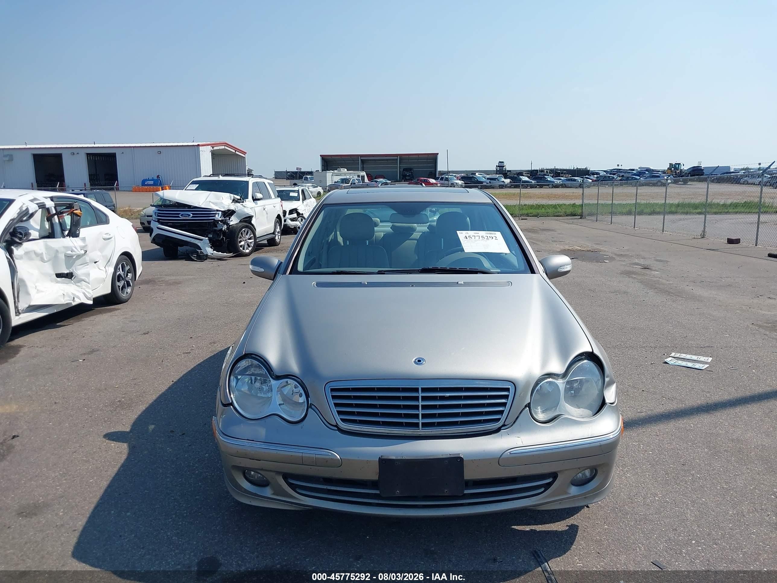 2007 Mercedes-benz C 280 Luxury 4matic Silver vin: WDBRF92J57F906974