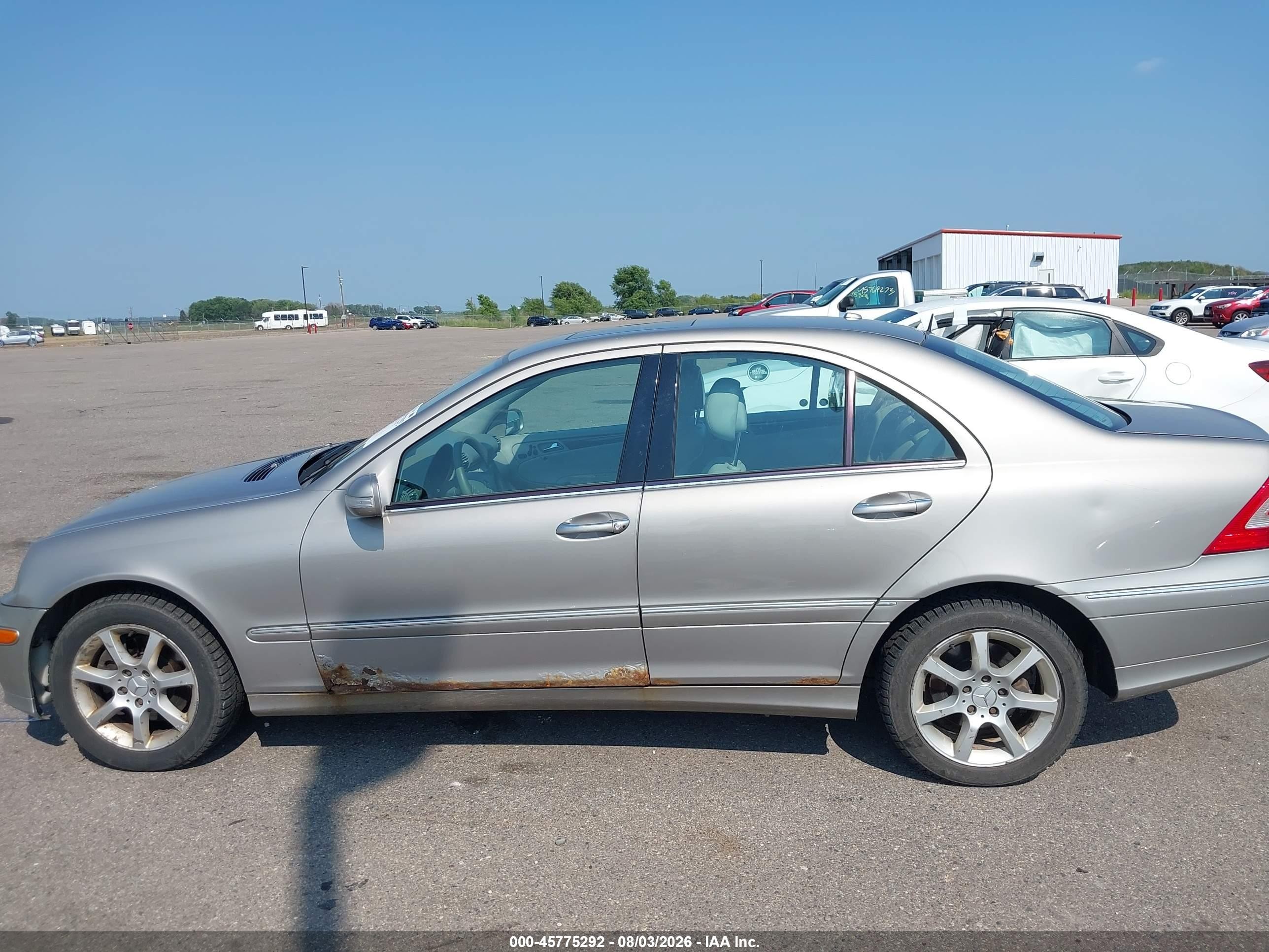 2007 Mercedes-benz C 280 Luxury 4matic Silver vin: WDBRF92J57F906974