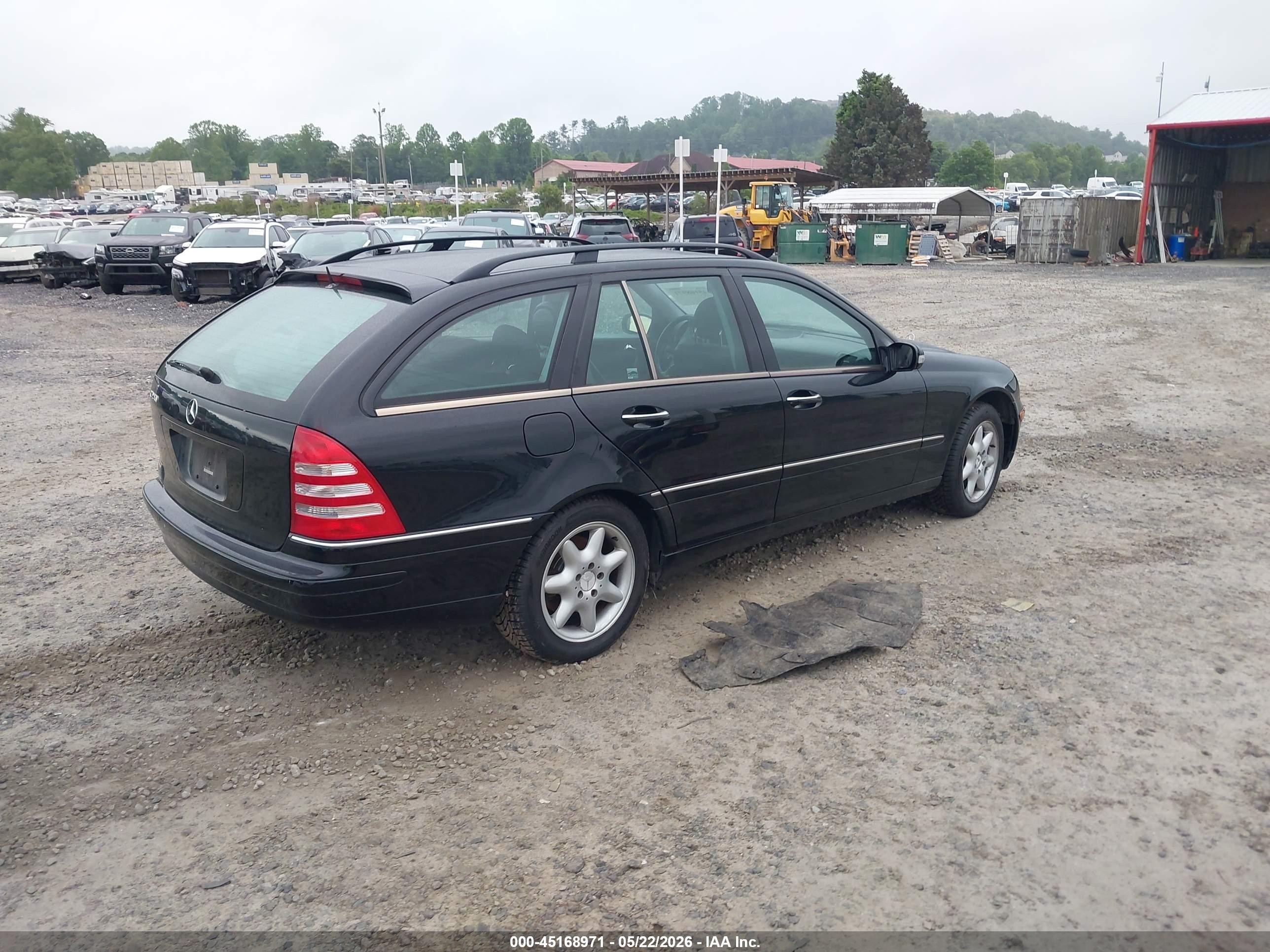 2003 Mercedes-benz C 240   Black vin: WDBRH61J53F369706