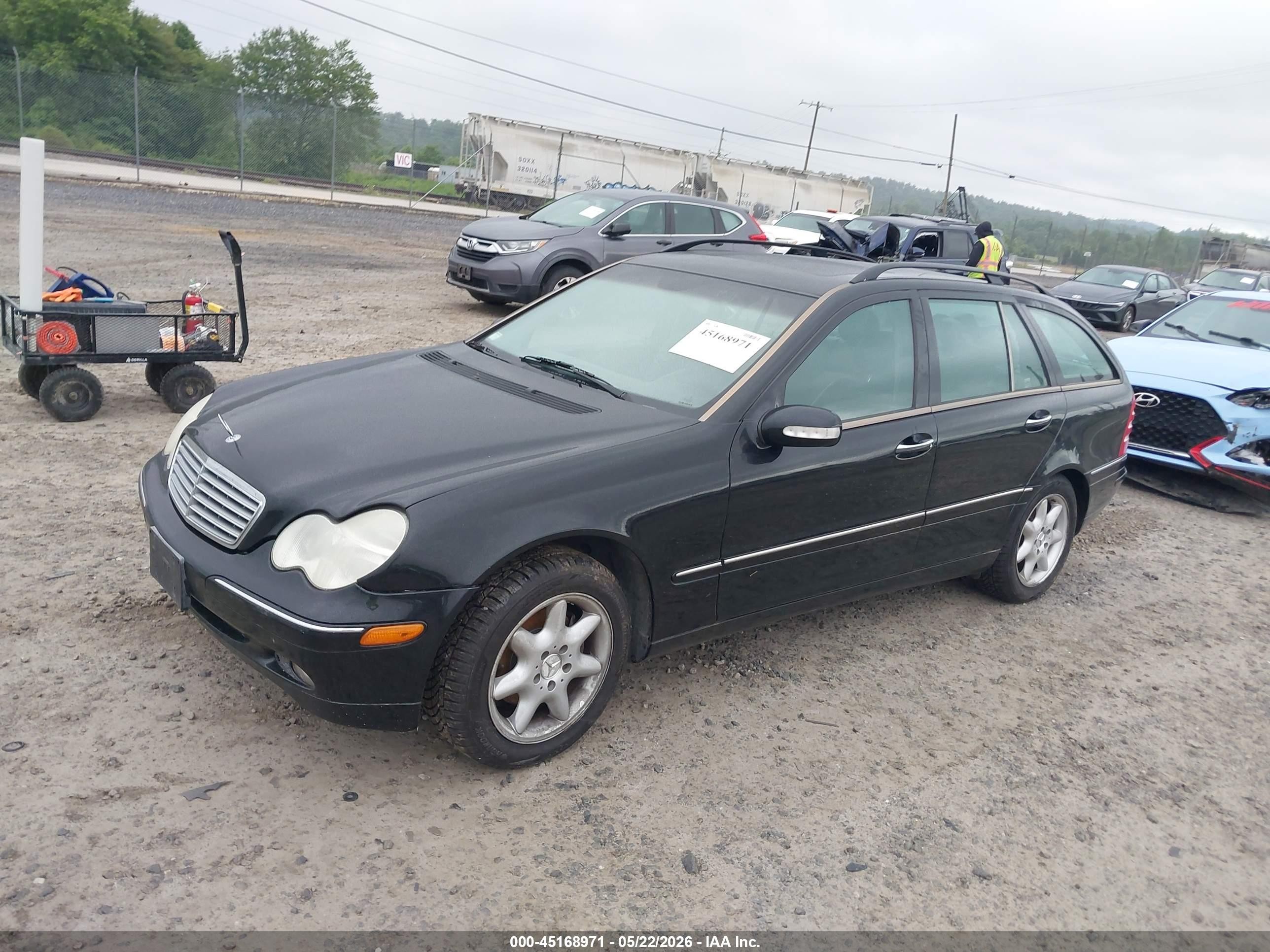 2003 Mercedes-benz C 240   Black vin: WDBRH61J53F369706