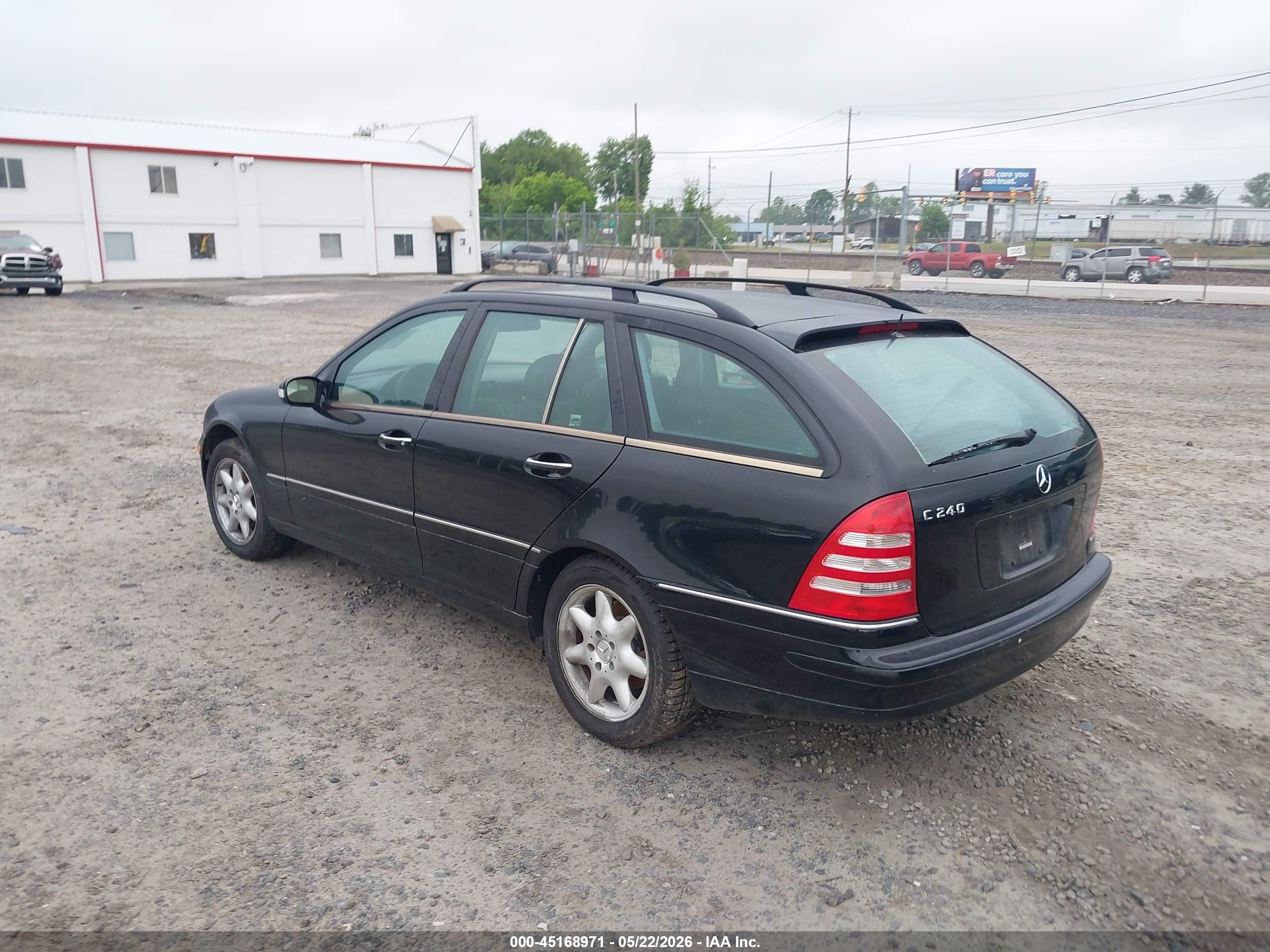 2003 Mercedes-benz C 240   Black vin: WDBRH61J53F369706