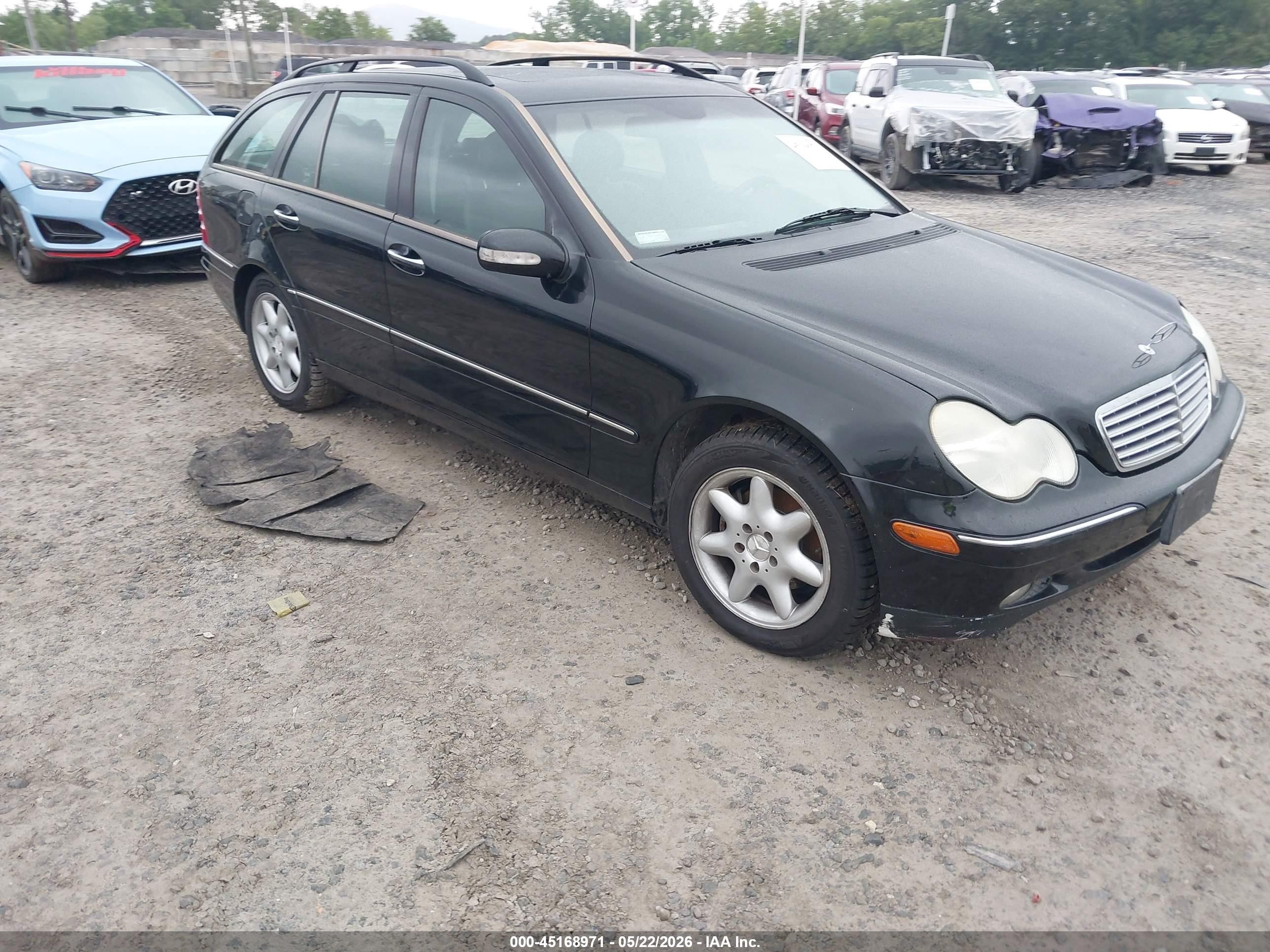 2003 Mercedes-benz C 240   Black vin: WDBRH61J53F369706
