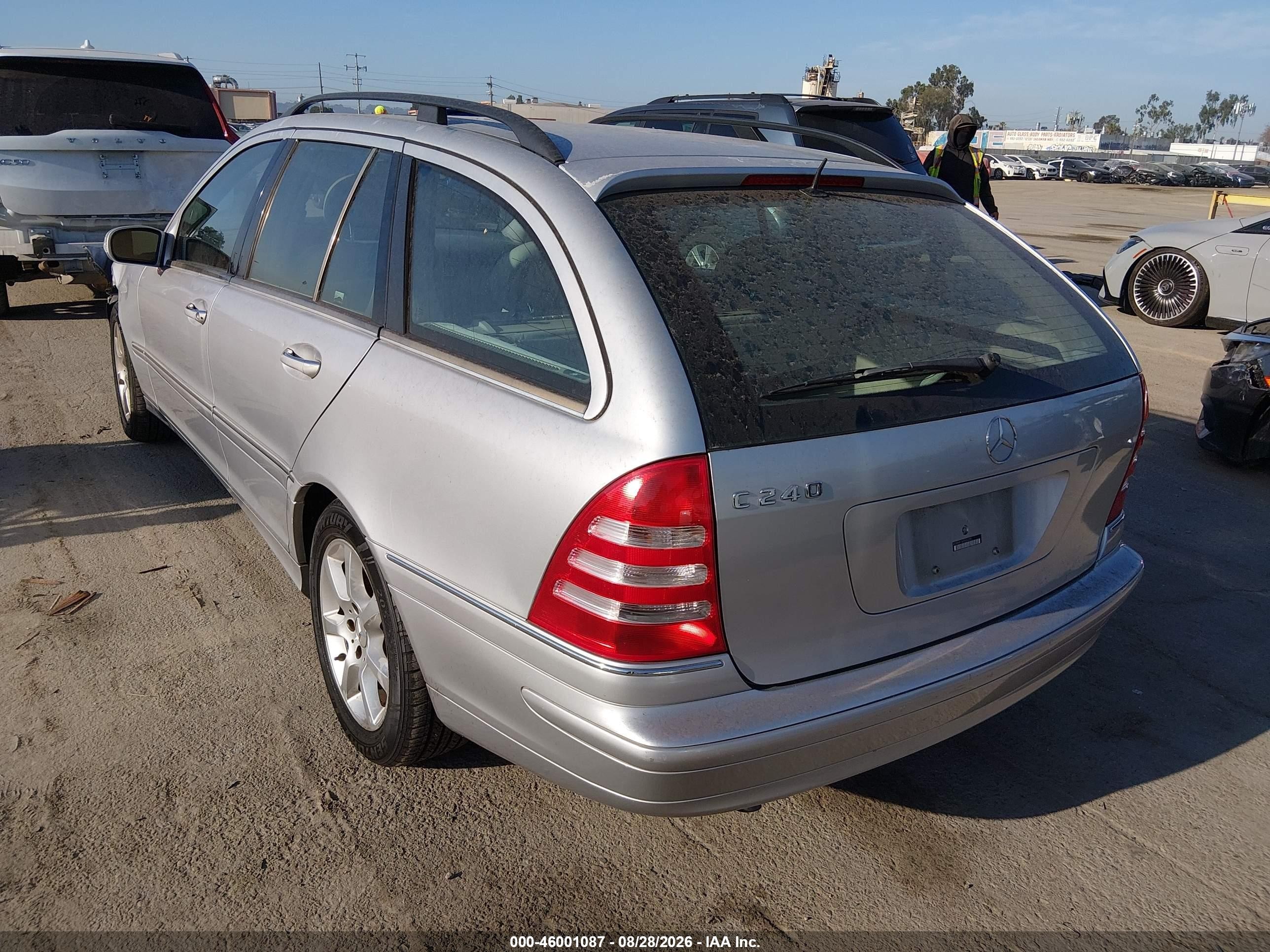 2005 Mercedes-benz C 240 Luxury Silver vin: WDBRH61J65F653235