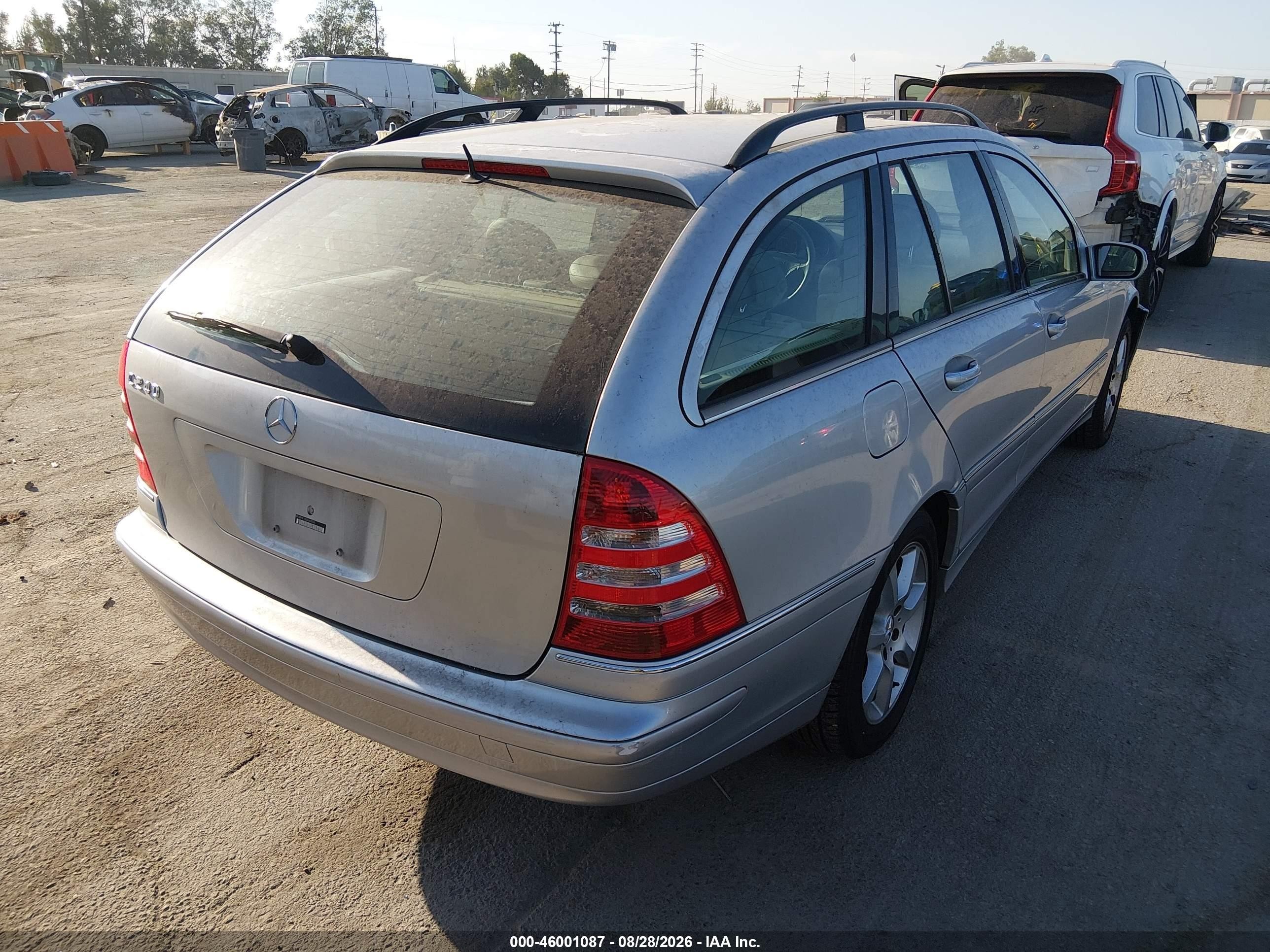 2005 Mercedes-benz C 240 Luxury Silver vin: WDBRH61J65F653235