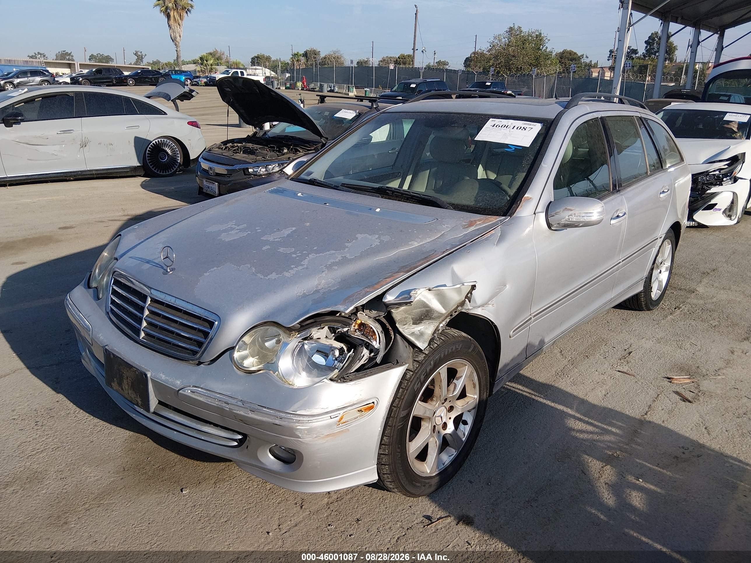 2005 Mercedes-benz C 240 Luxury Silver vin: WDBRH61J65F653235
