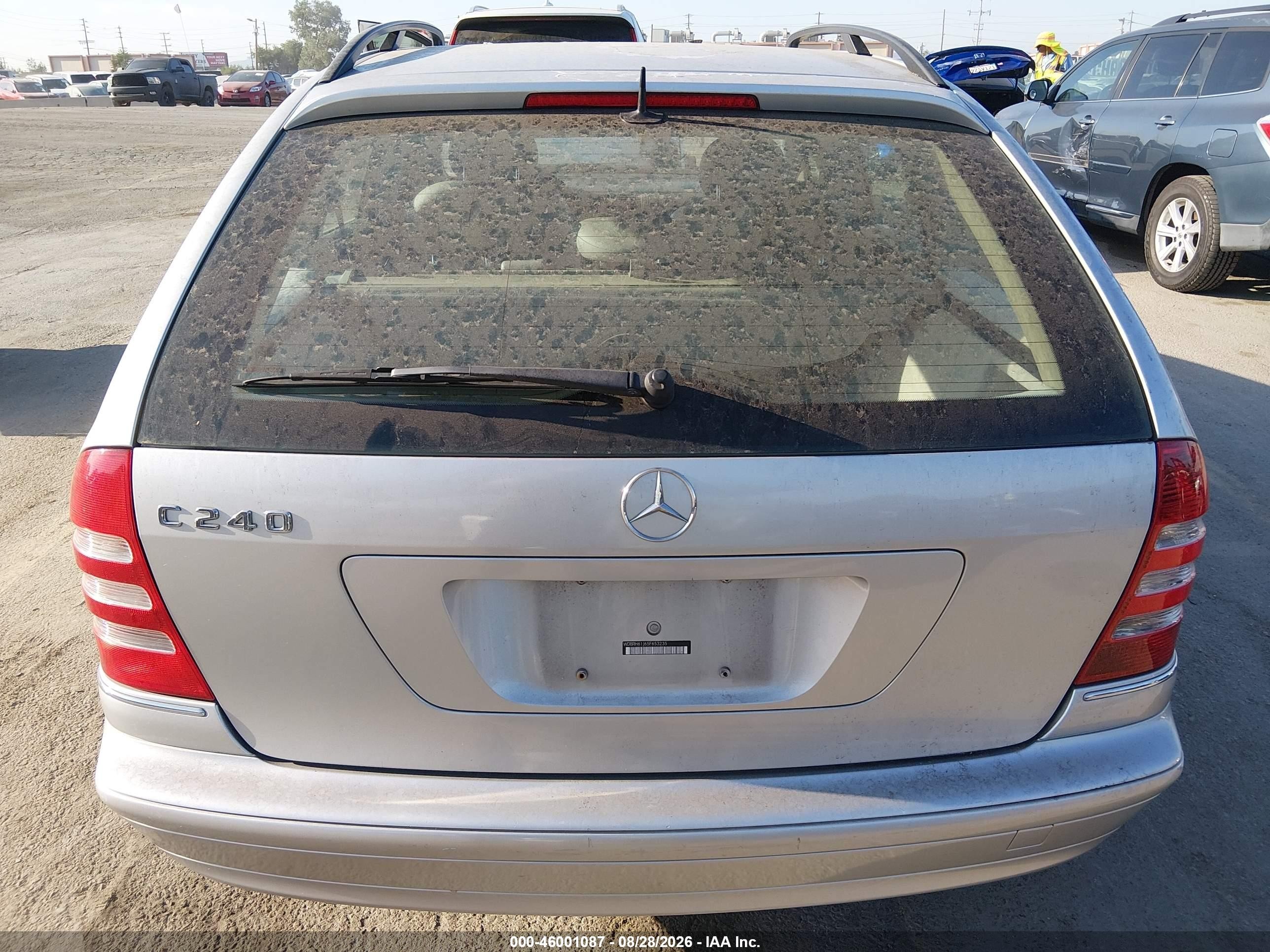 2005 Mercedes-benz C 240 Luxury Silver vin: WDBRH61J65F653235