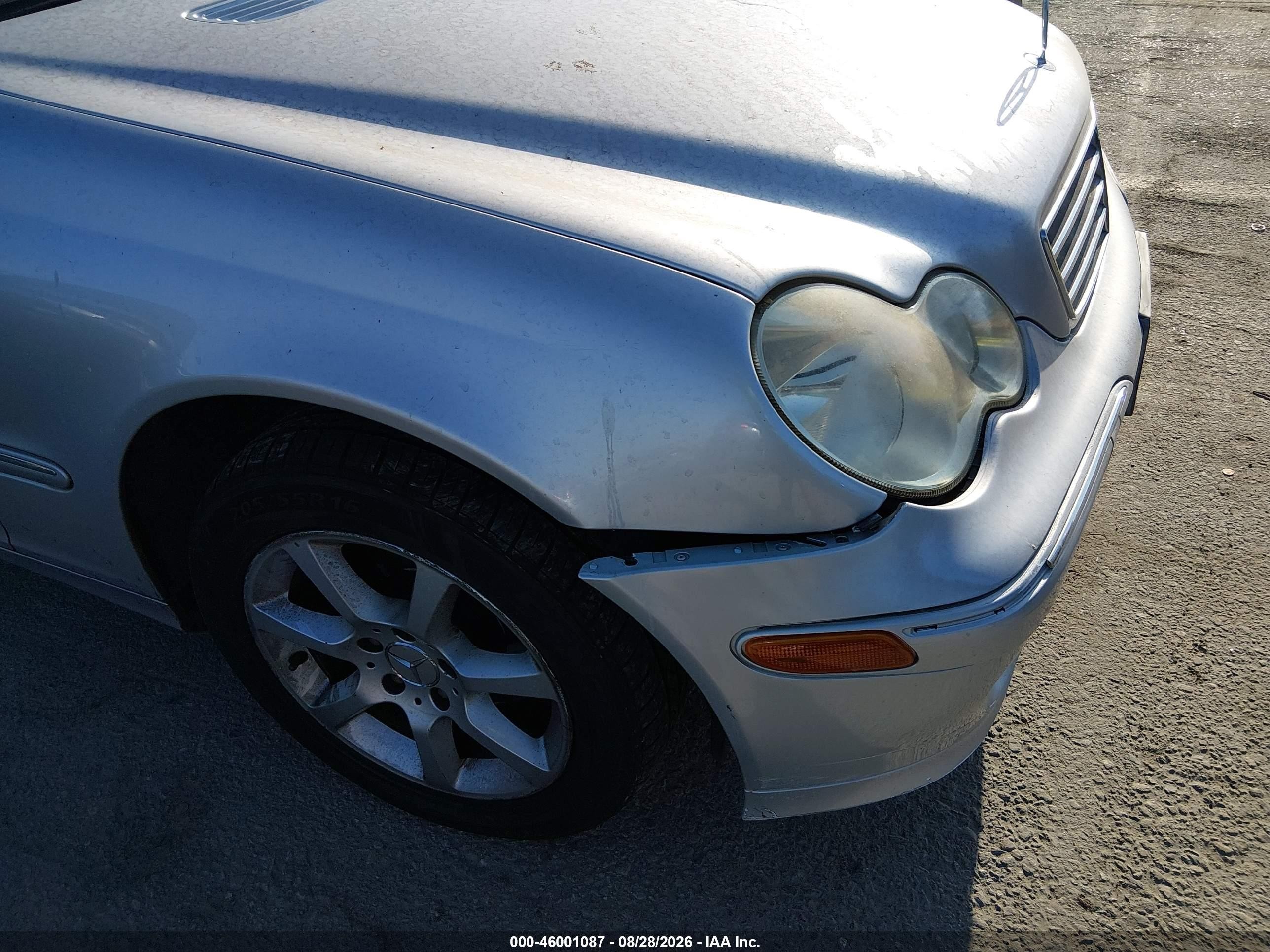 2005 Mercedes-benz C 240 Luxury Silver vin: WDBRH61J65F653235