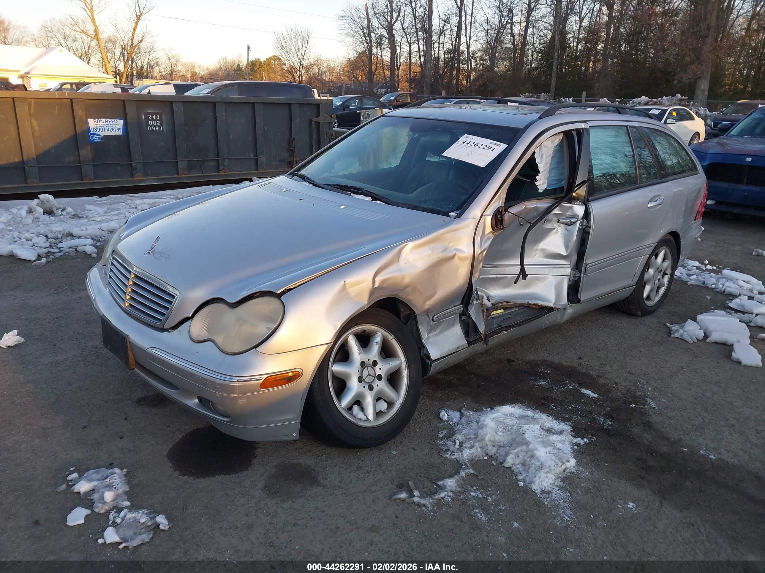 2003 Mercedes-benz C 240   Серебряный vin: WDBRH61J73F389892