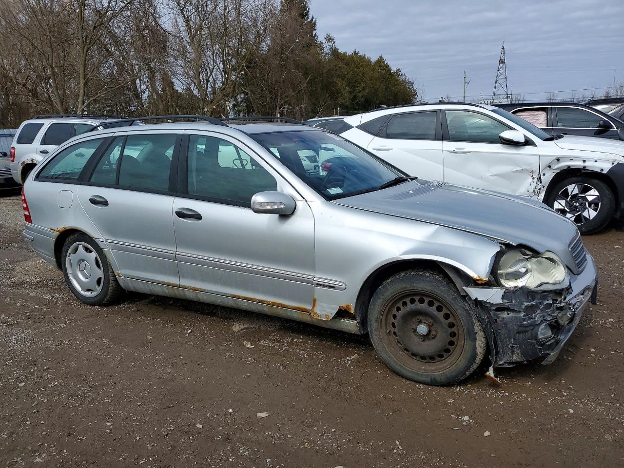 2003 Mercedes-benz C 240 Sportwagon Silver vin: WDBRH61J83F351085