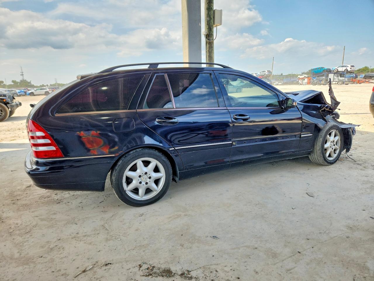 2003 Mercedes-benz C 240 Sportwagon Blue vin: WDBRH61JX3F342775