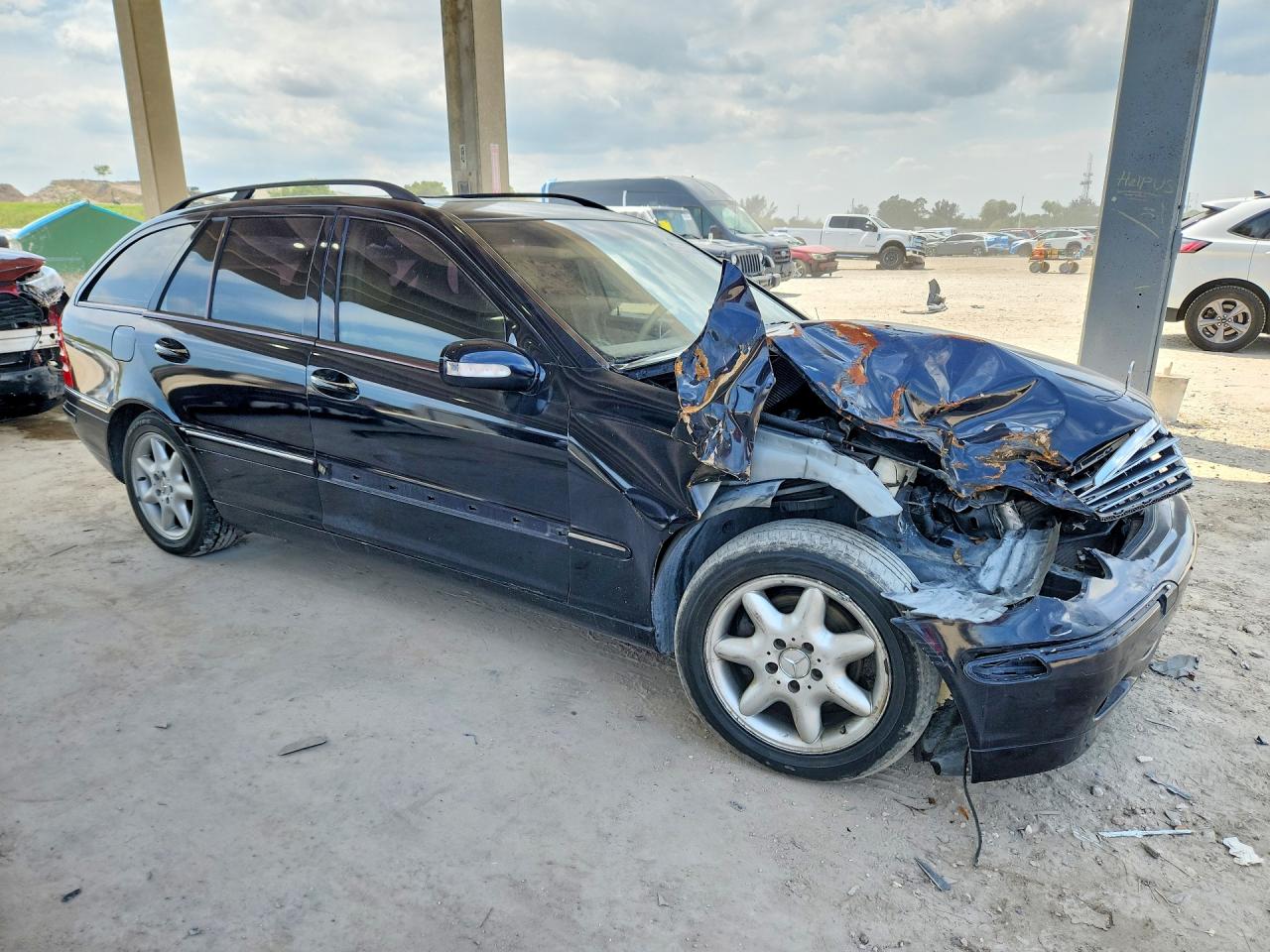 2003 Mercedes-benz C 240 Sportwagon Blue vin: WDBRH61JX3F342775