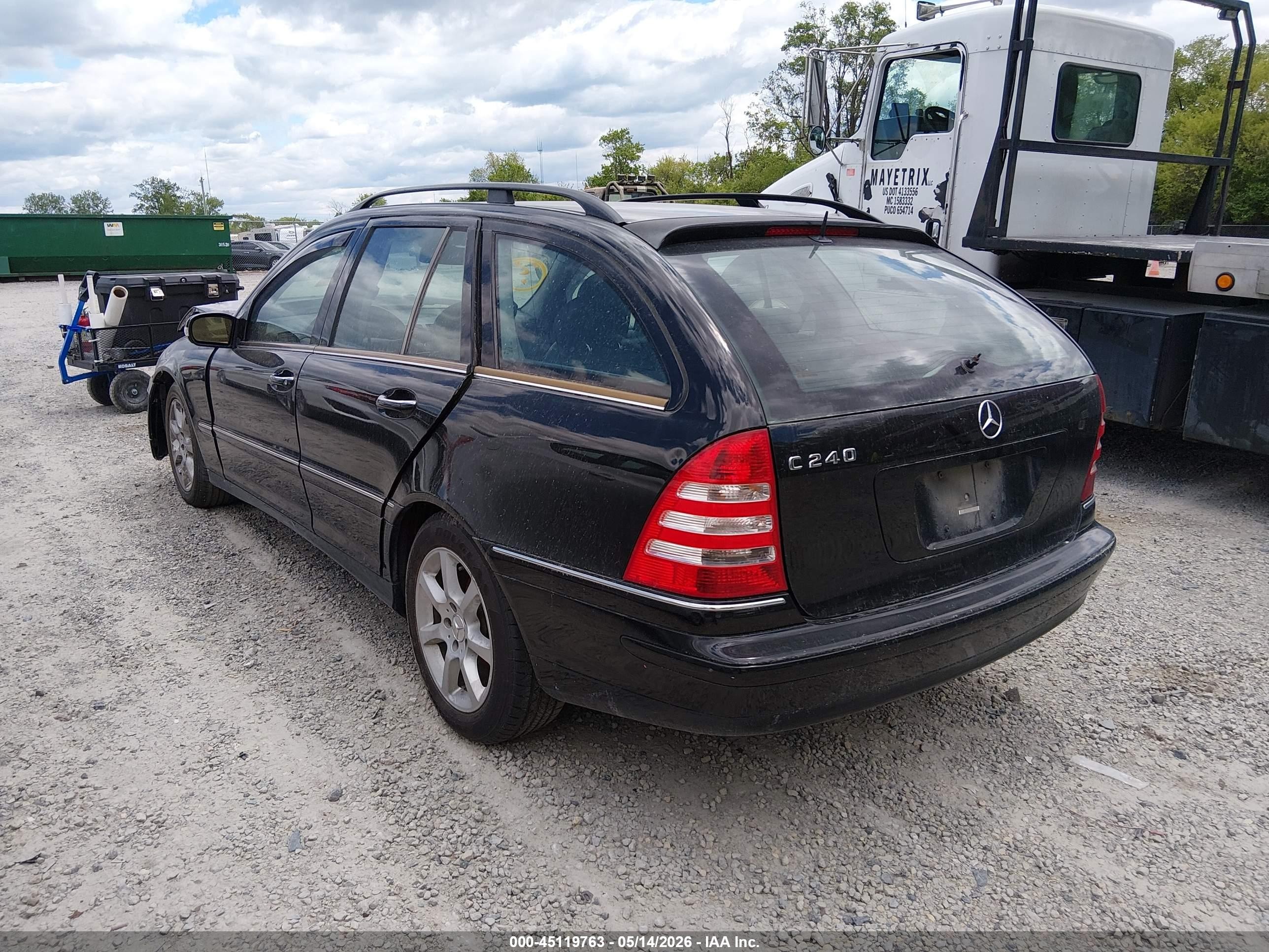 2005 Mercedes-benz C 240 Luxury Черный vin: WDBRH61JX5F640956