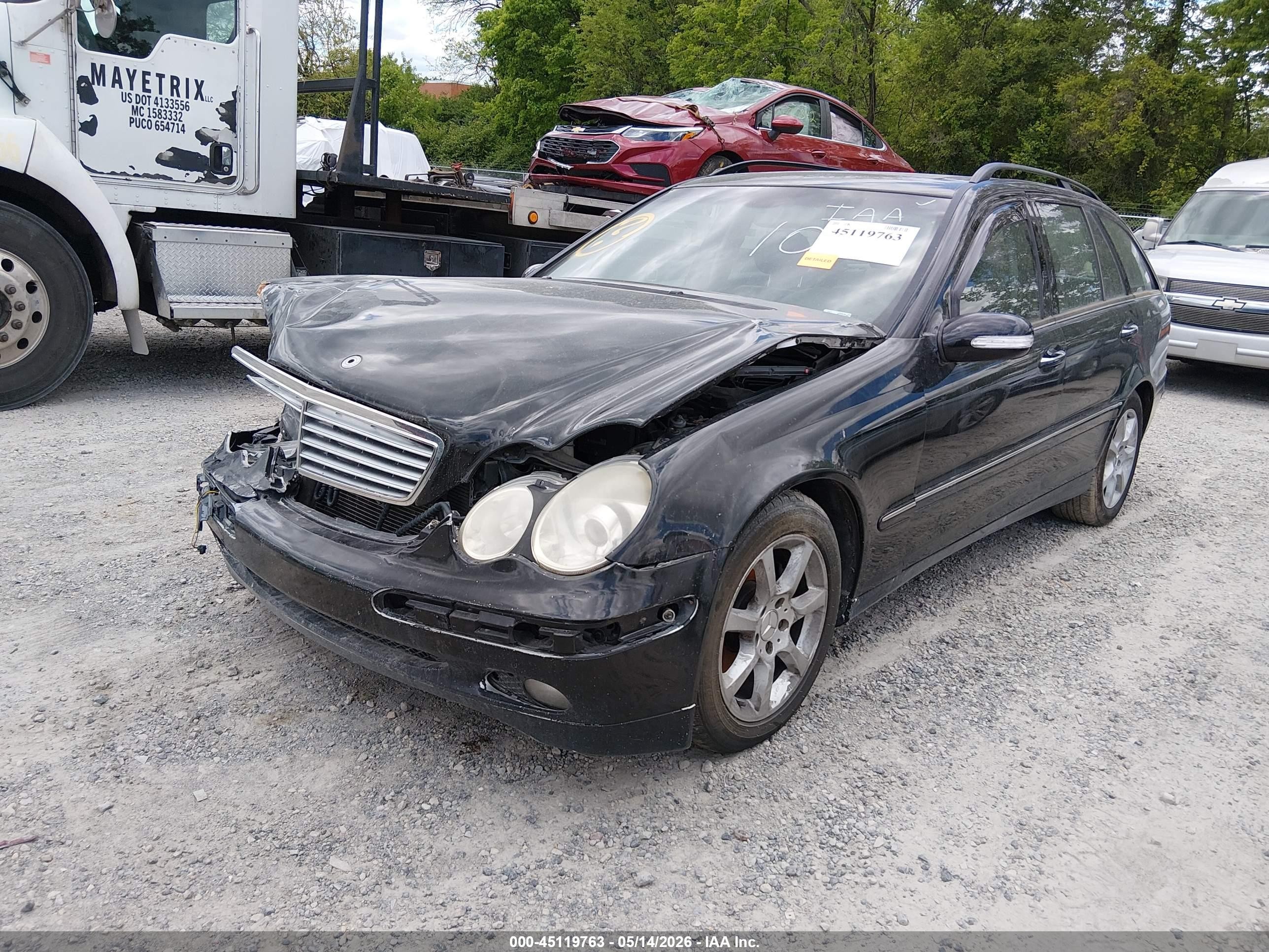 2005 Mercedes-benz C 240 Luxury Черный vin: WDBRH61JX5F640956