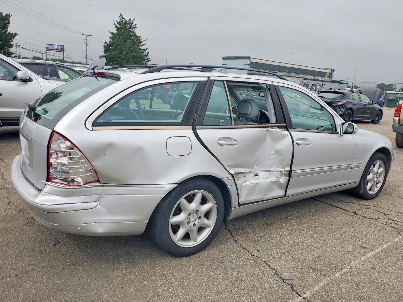 2003 Mercedes-benz C 320 Silver vin: WDBRH64J03F324913