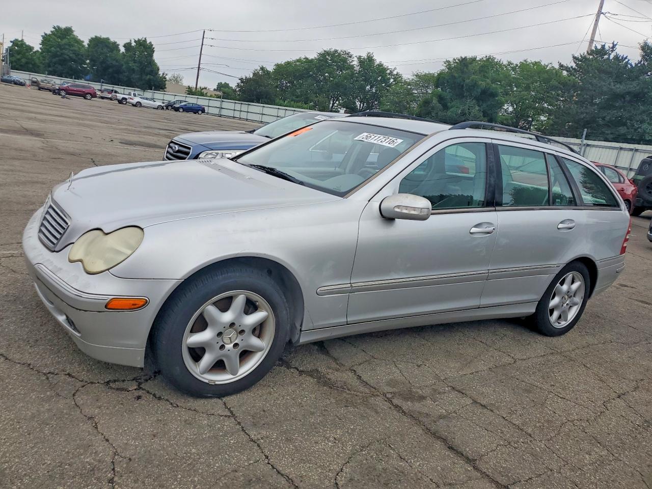 2003 Mercedes-benz C 320 Silver vin: WDBRH64J03F324913