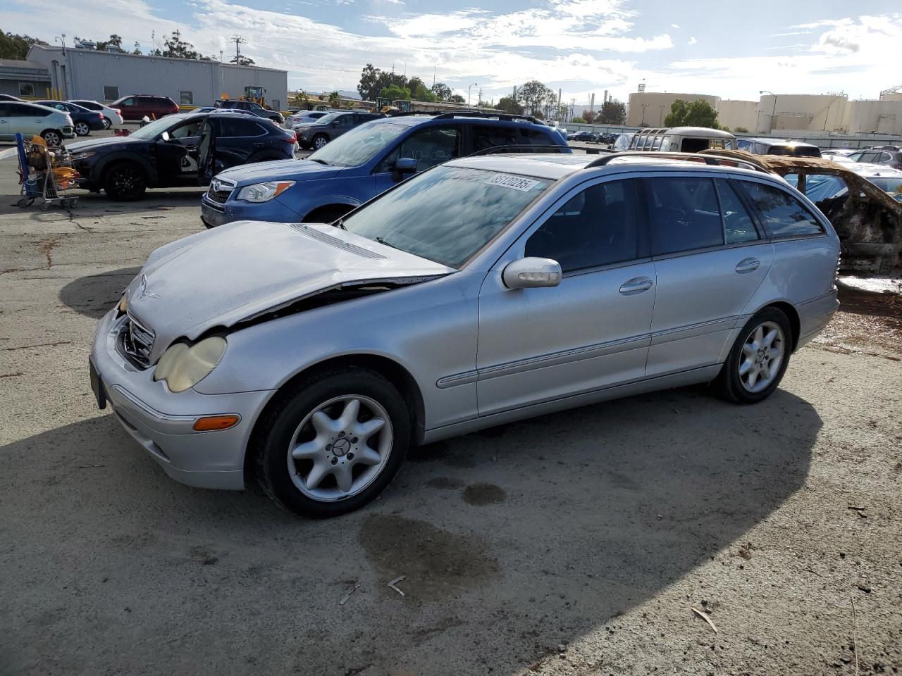 2002 Mercedes-benz C 320 Silver vin: WDBRH64J32F181888
