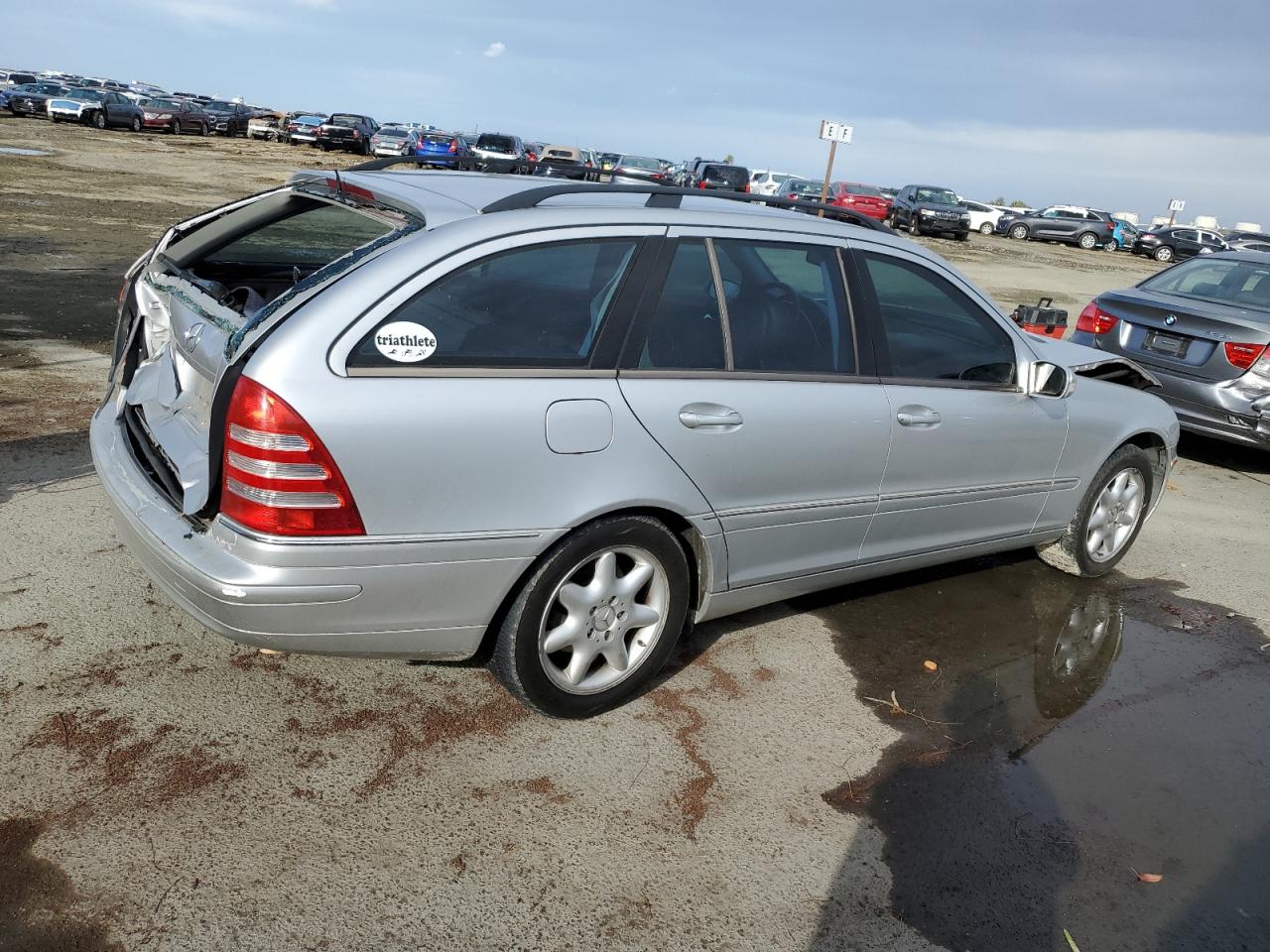 2002 Mercedes-benz C 320 Silver vin: WDBRH64J32F181888