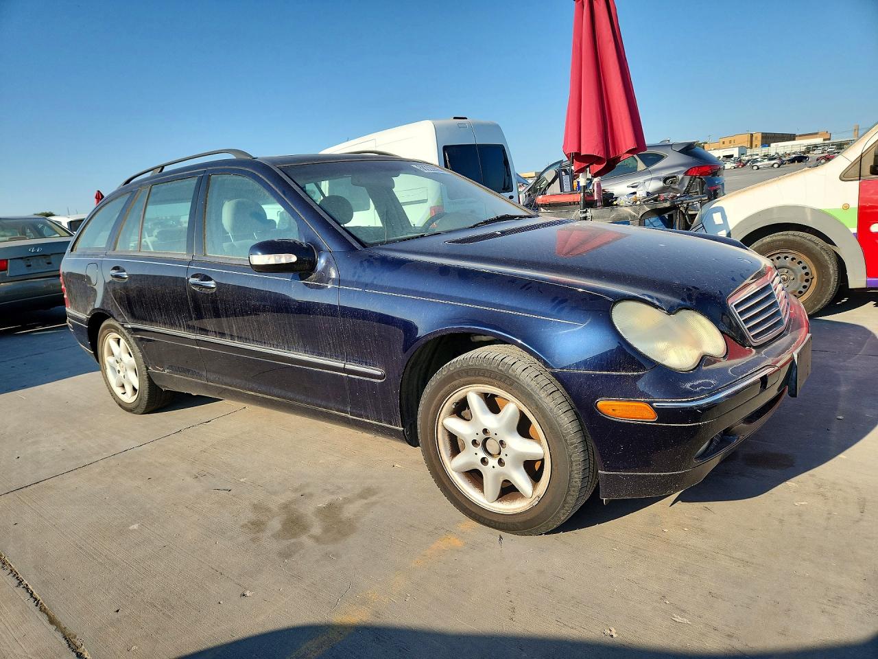 2002 Mercedes-benz C 320 Blue vin: WDBRH64J62F194537