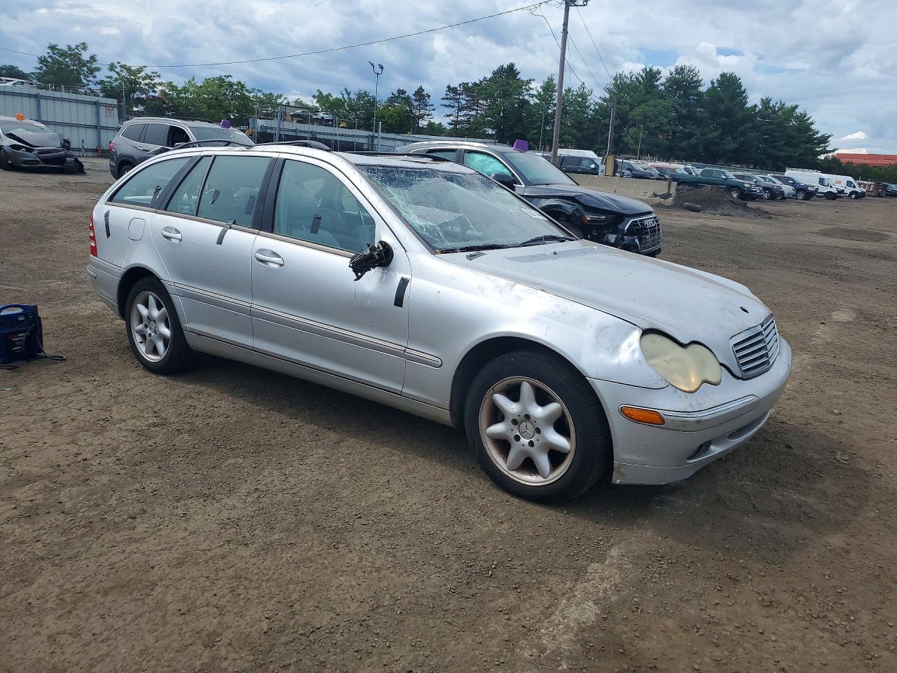 2002 Mercedes-benz C 320 Silver vin: WDBRH64JX2F139718