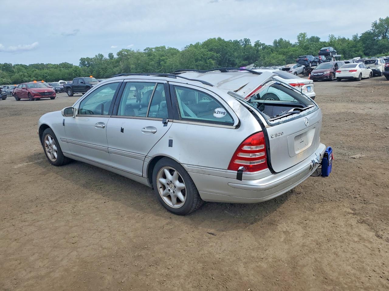 2002 Mercedes-benz C 320 Silver vin: WDBRH64JX2F139718
