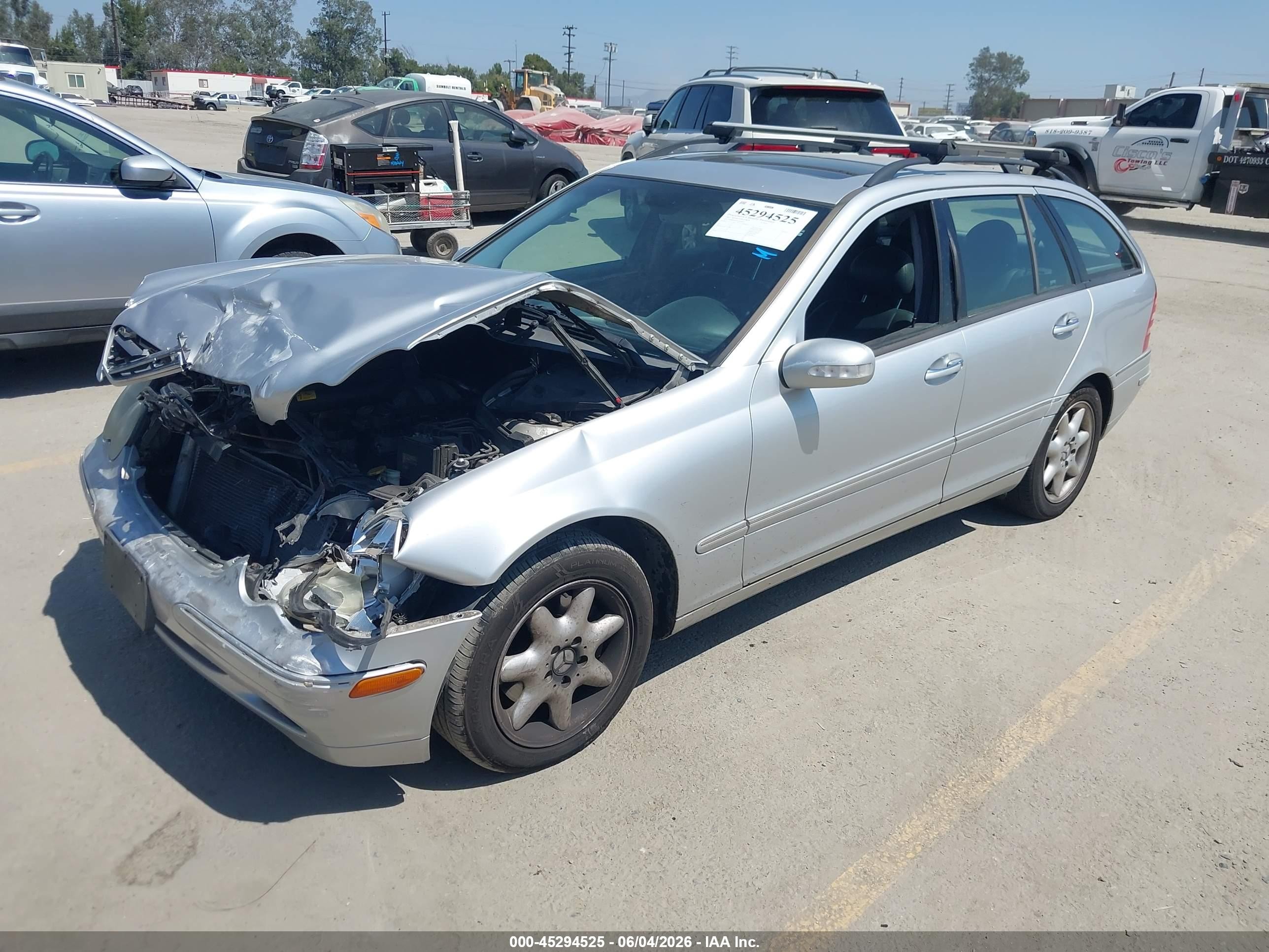 2002 Mercedes-benz C 320   Серебряный vin: WDBRH64JX2F164912