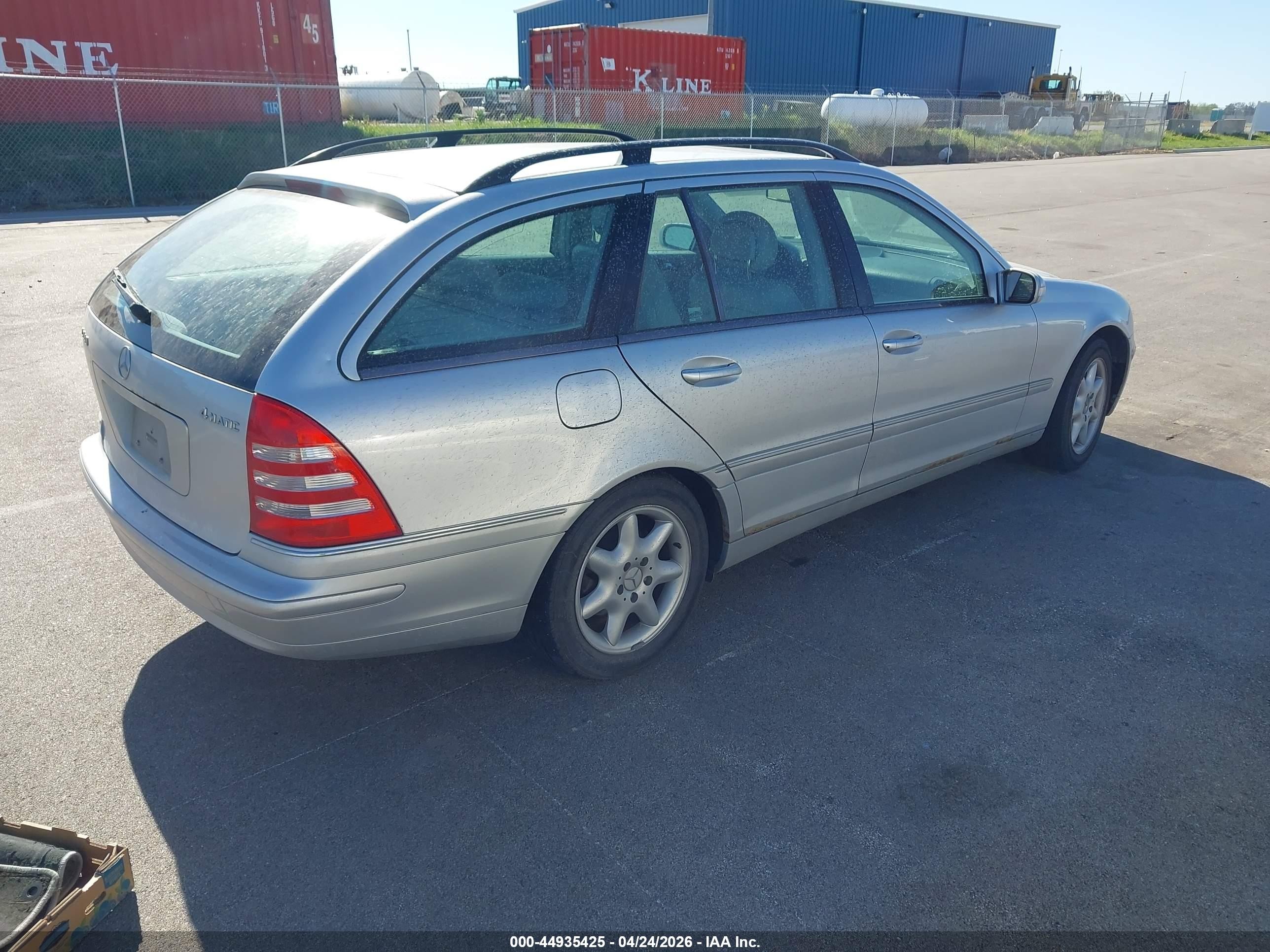 2004 Mercedes-benz C 240 4matic Серебряный vin: WDBRH81J24F480064
