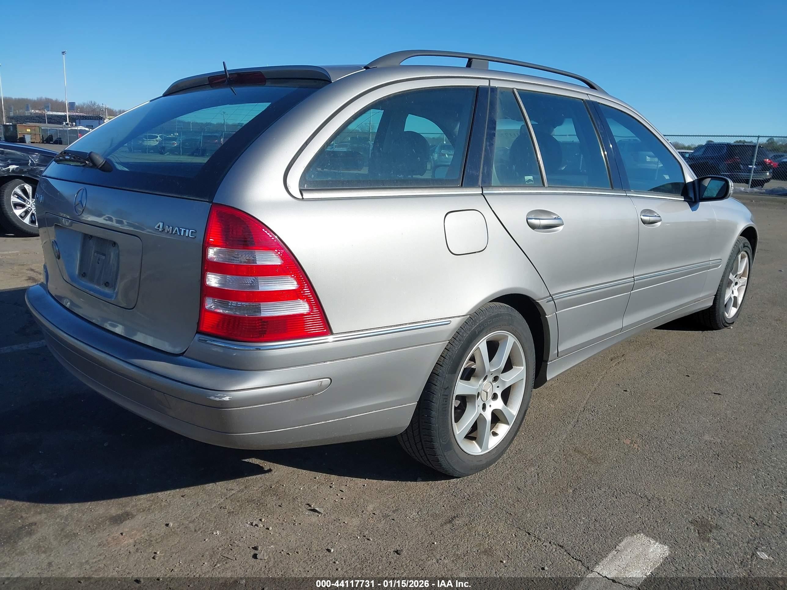 2005 Mercedes-benz C 240 Luxury 4matic Silver vin: WDBRH81J45F600478