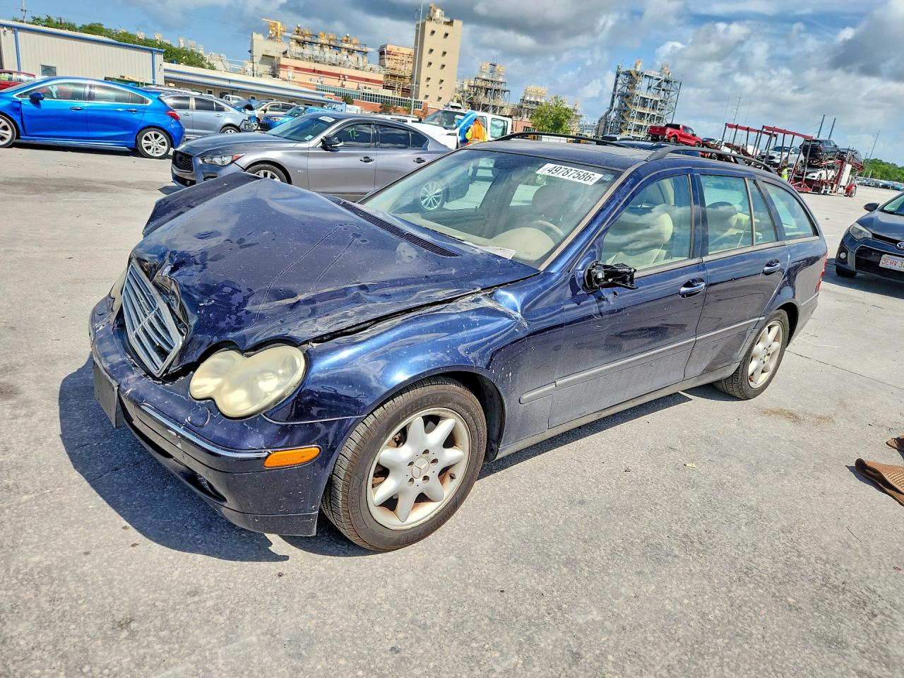 2004 Mercedes-benz C 240 Sportwagon 4matic Blue vin: WDBRH81J54F452372