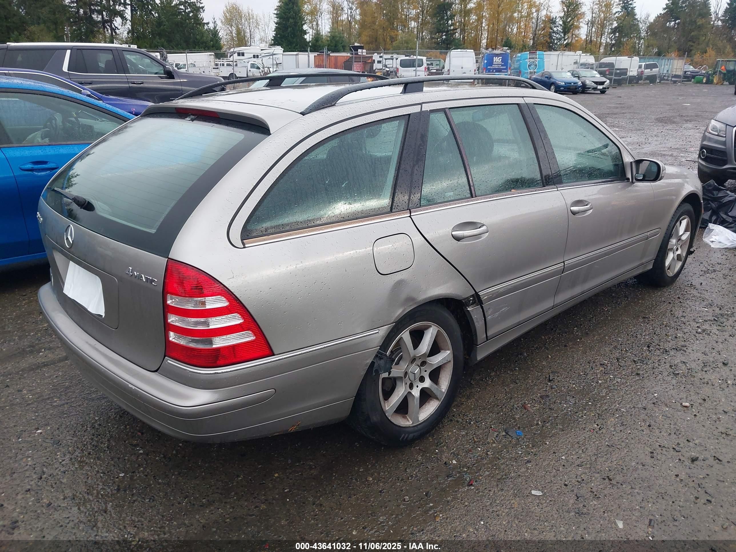 2005 Mercedes-benz C 240 Luxury 4matic Silver vin: WDBRH81J55F601073