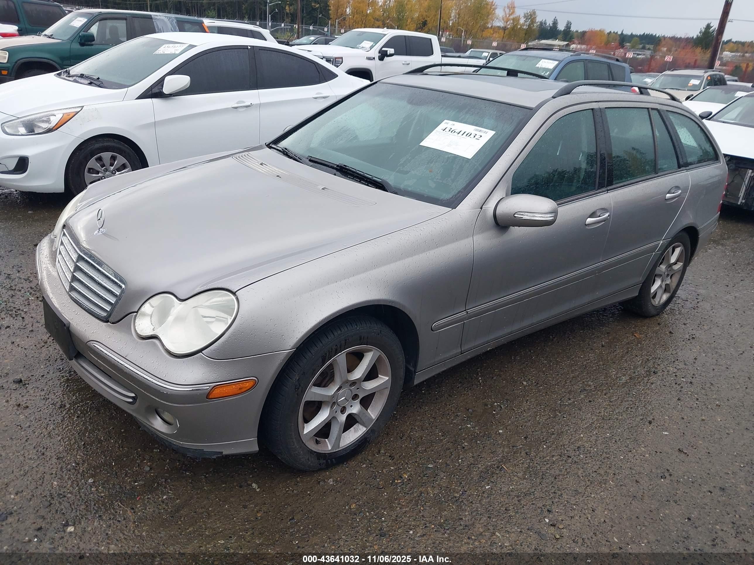 2005 Mercedes-benz C 240 Luxury 4matic Silver vin: WDBRH81J55F601073