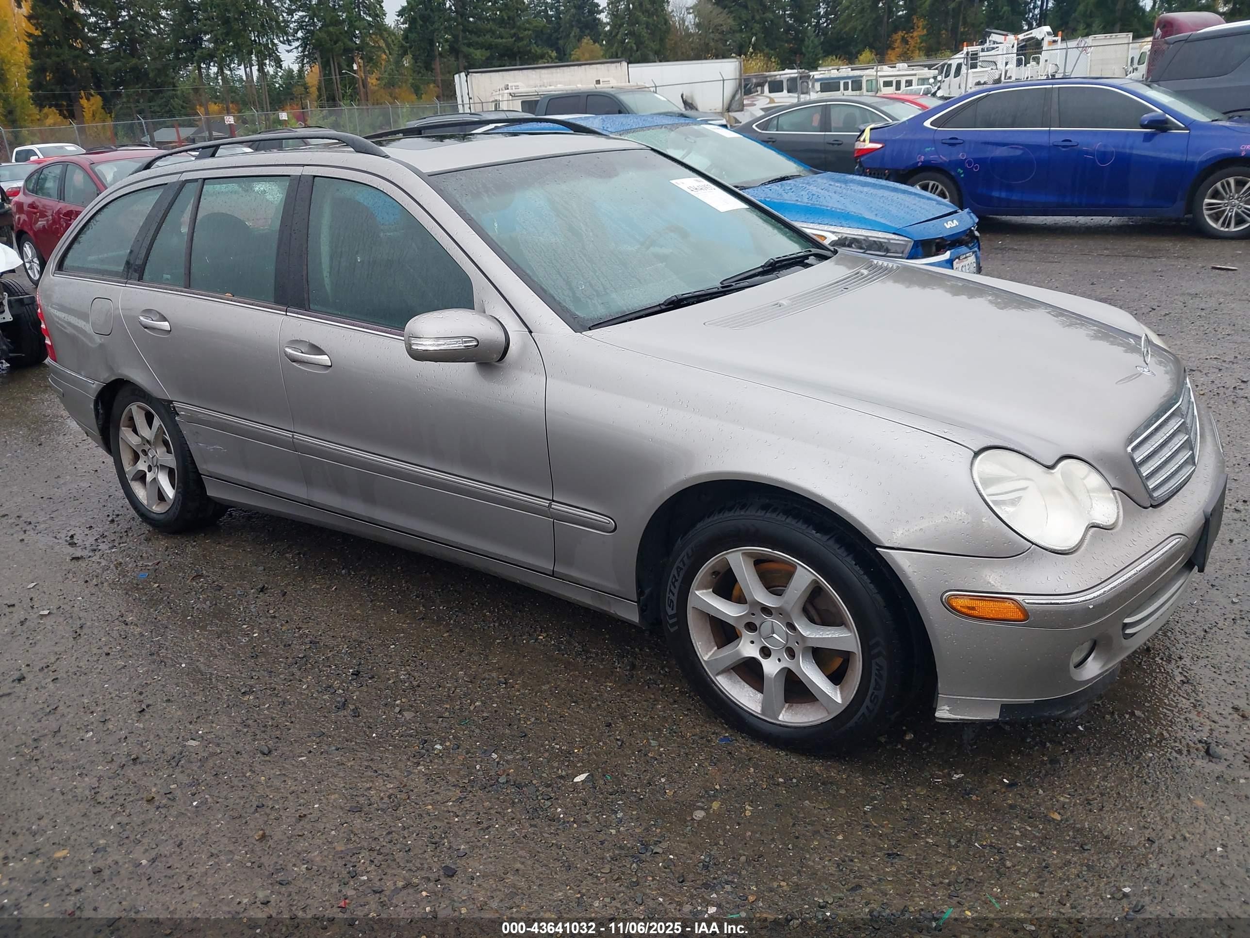 2005 Mercedes-benz C 240 Luxury 4matic Silver vin: WDBRH81J55F601073