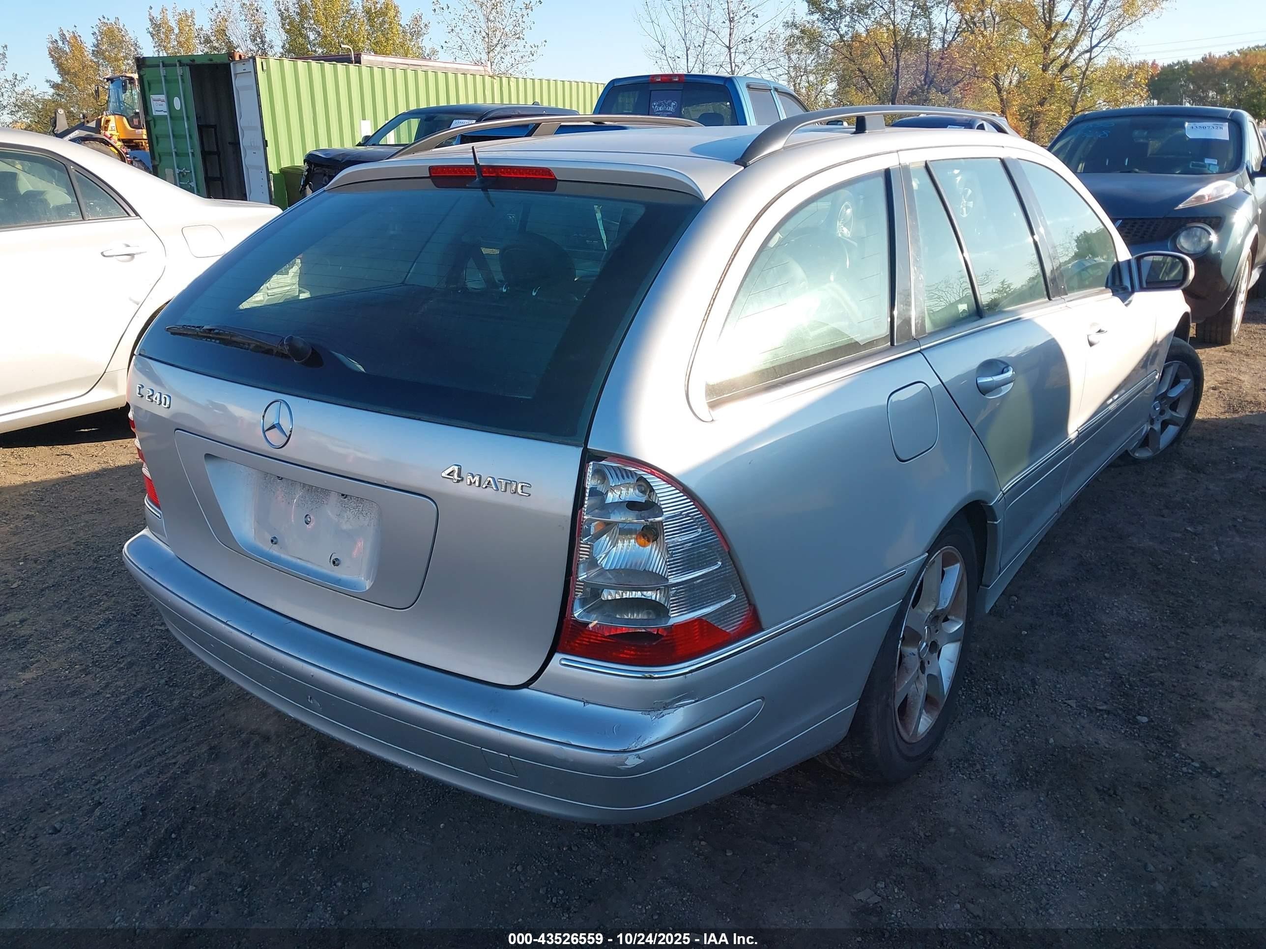 2005 Mercedes-benz C 240 Luxury 4matic Silver vin: WDBRH81J55F657661