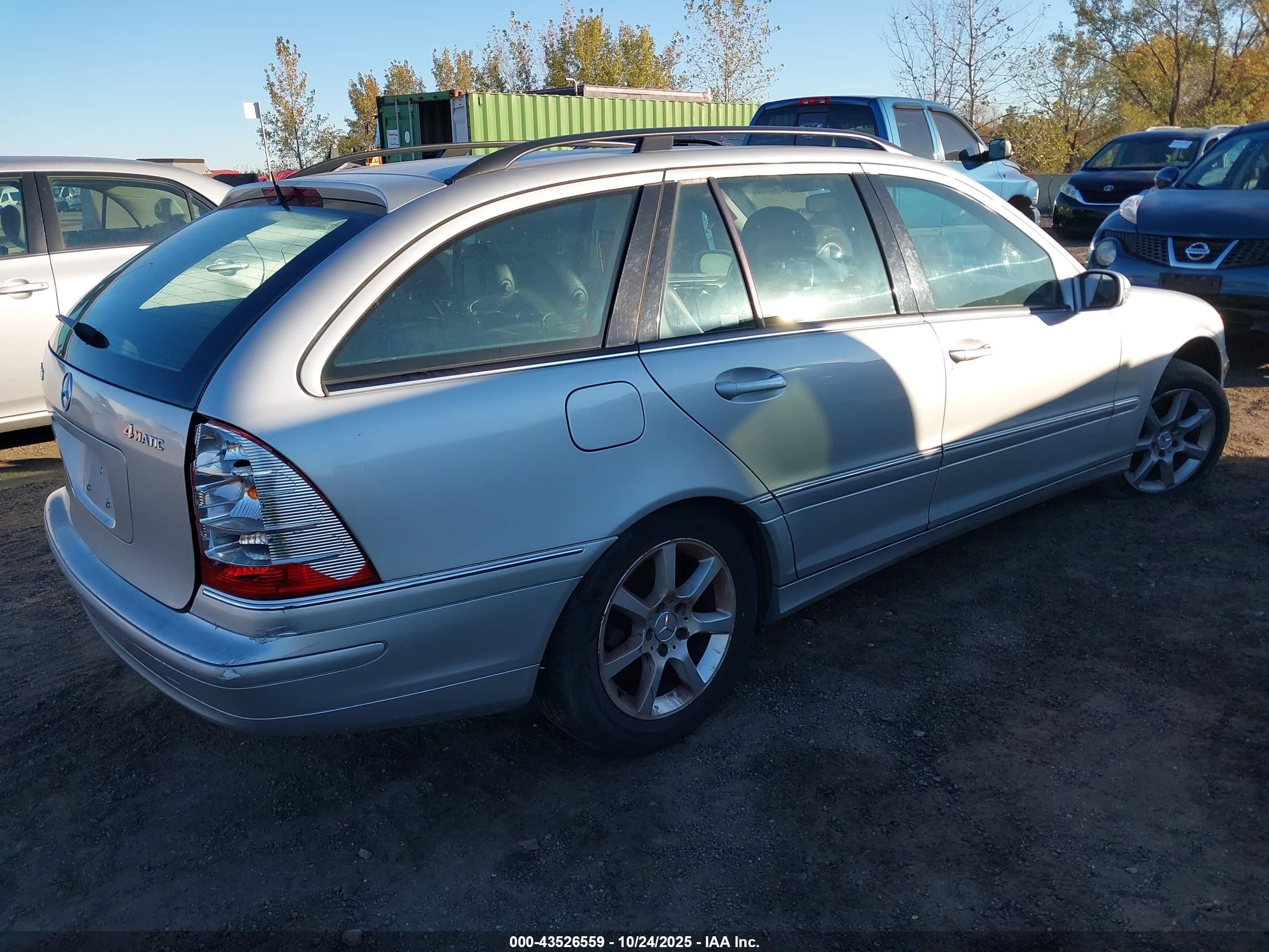 2005 Mercedes-benz C 240 Luxury 4matic Silver vin: WDBRH81J55F657661