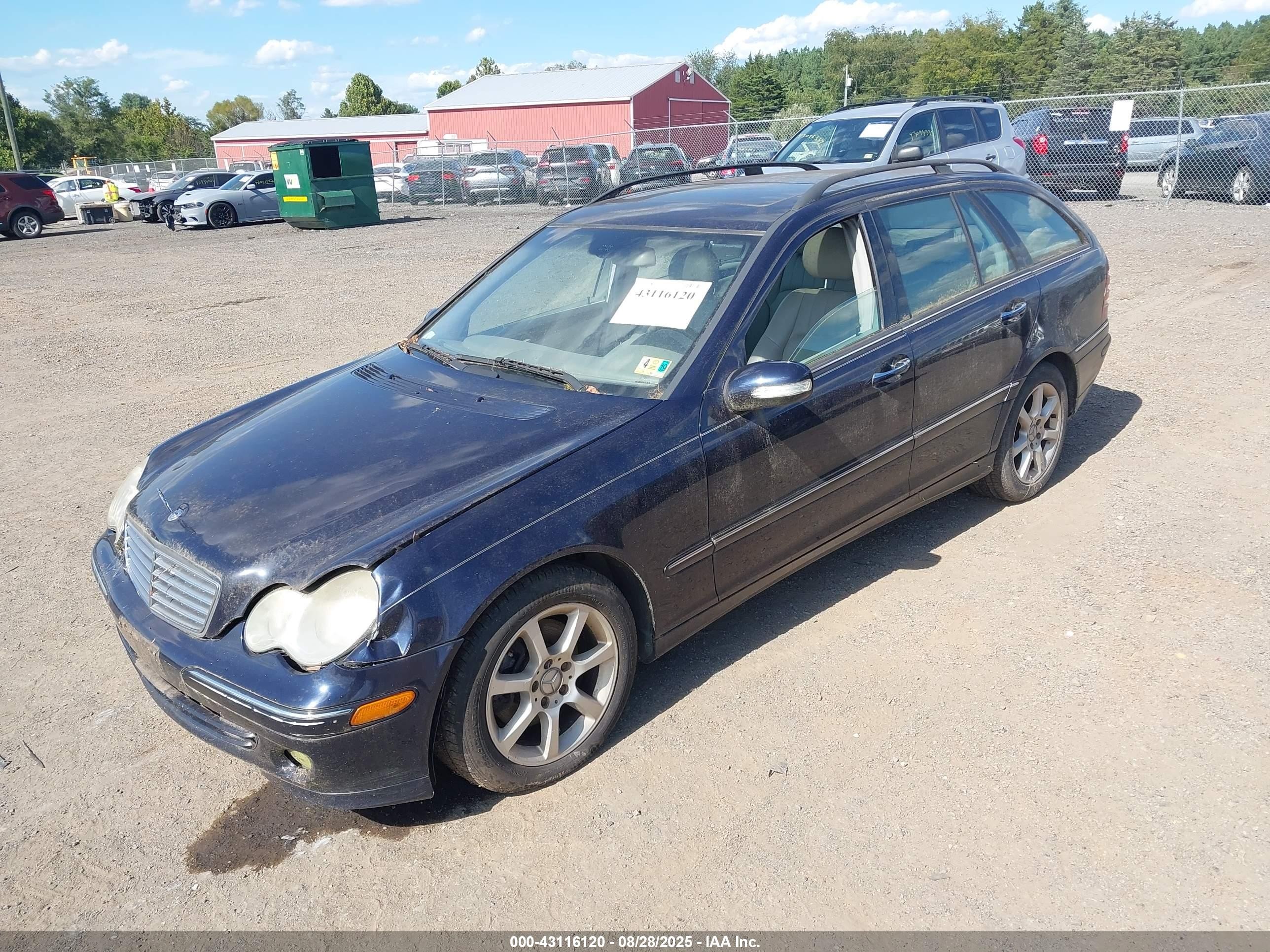 2005 Mercedes-benz C 240 Luxury 4matic Синий vin: WDBRH81J65F615189