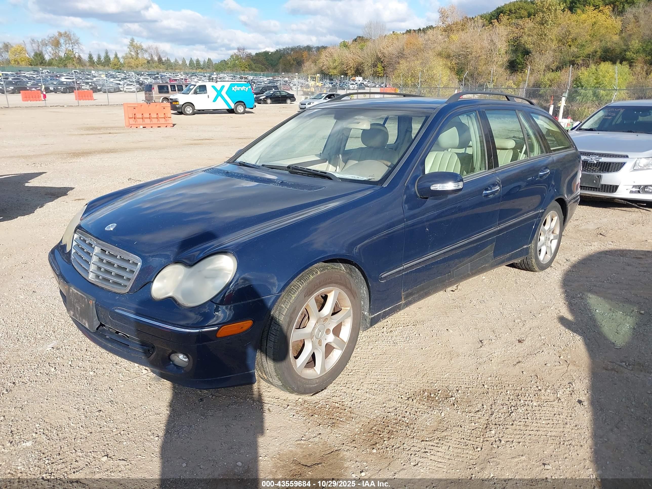 2005 Mercedes-benz C 240 Luxury 4matic Blue vin: WDBRH81J65F626452