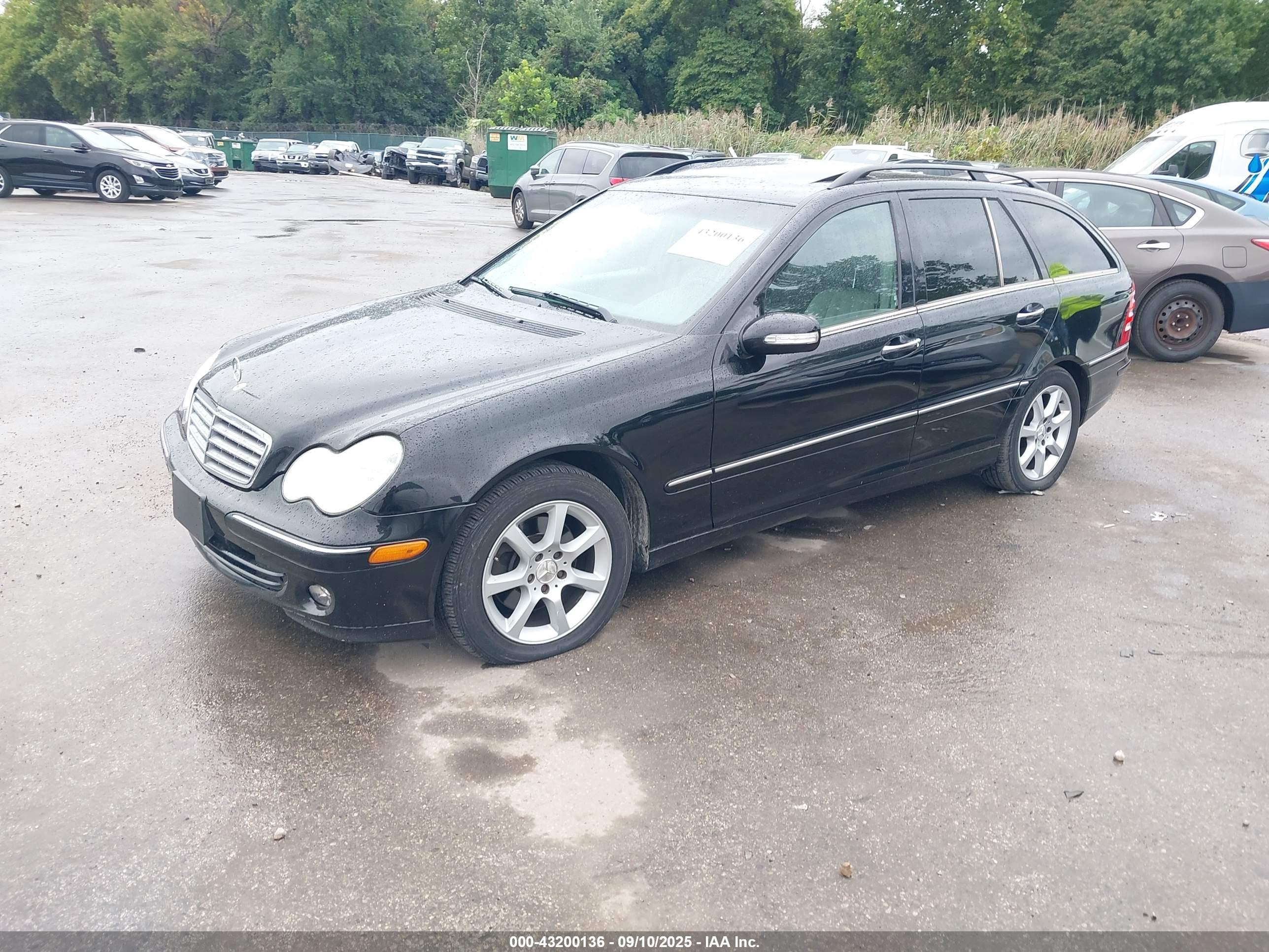 2005 Mercedes-benz C 240 Luxury 4matic Black vin: WDBRH81J85F567579