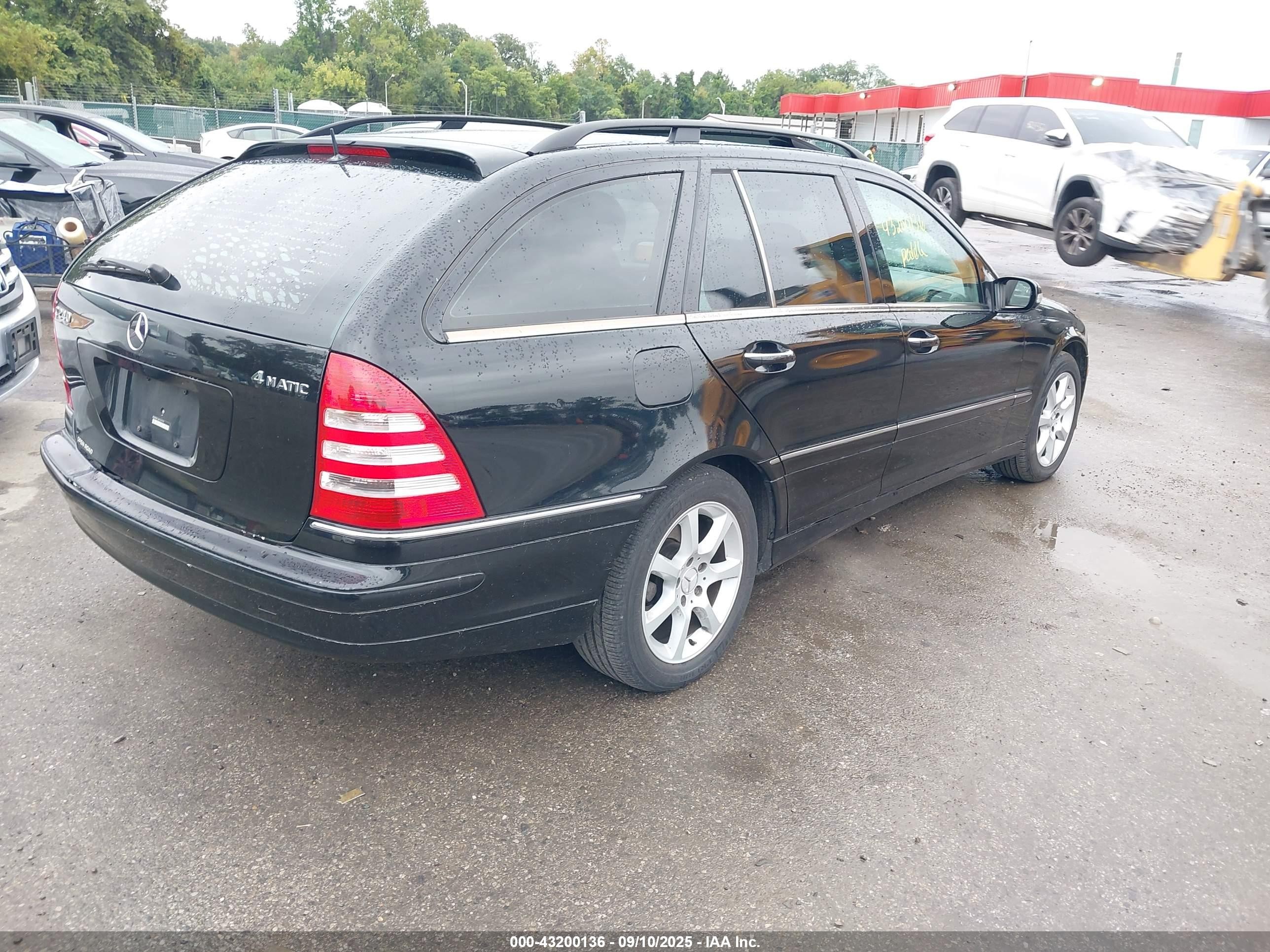 2005 Mercedes-benz C 240 Luxury 4matic Black vin: WDBRH81J85F567579