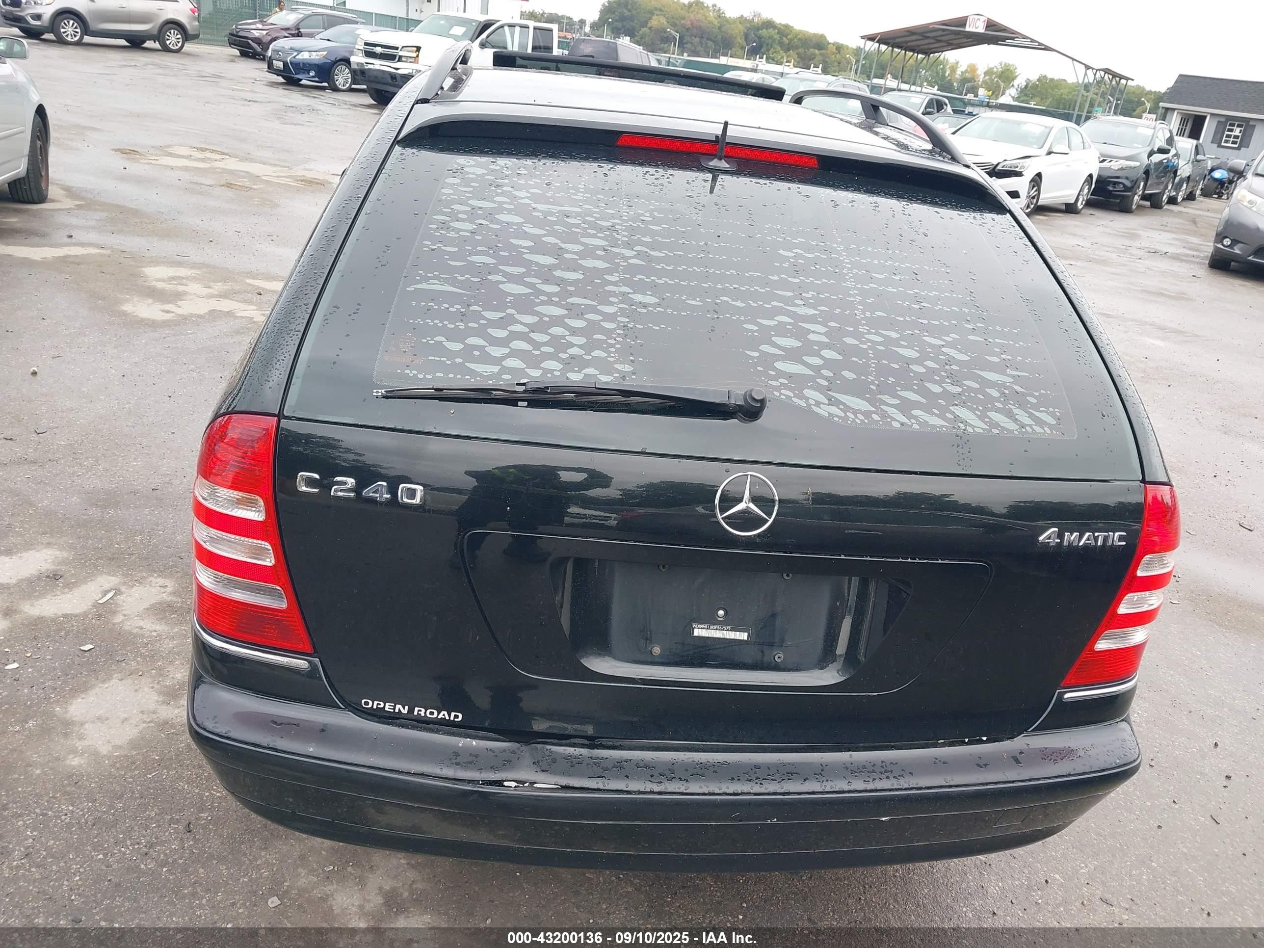 2005 Mercedes-benz C 240 Luxury 4matic Black vin: WDBRH81J85F567579