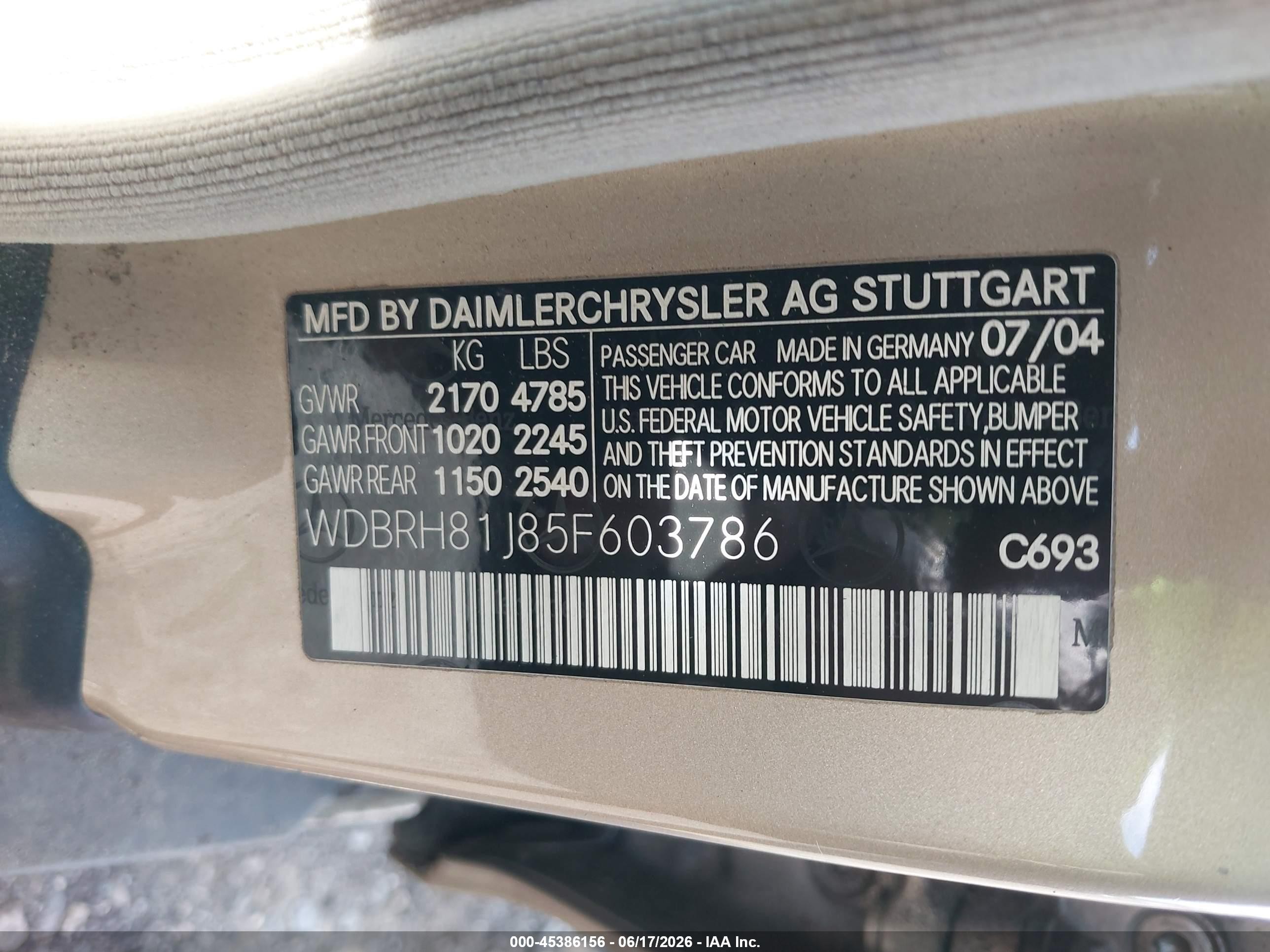 2005 Mercedes-benz C 240 Luxury 4matic Золотой vin: WDBRH81J85F603786