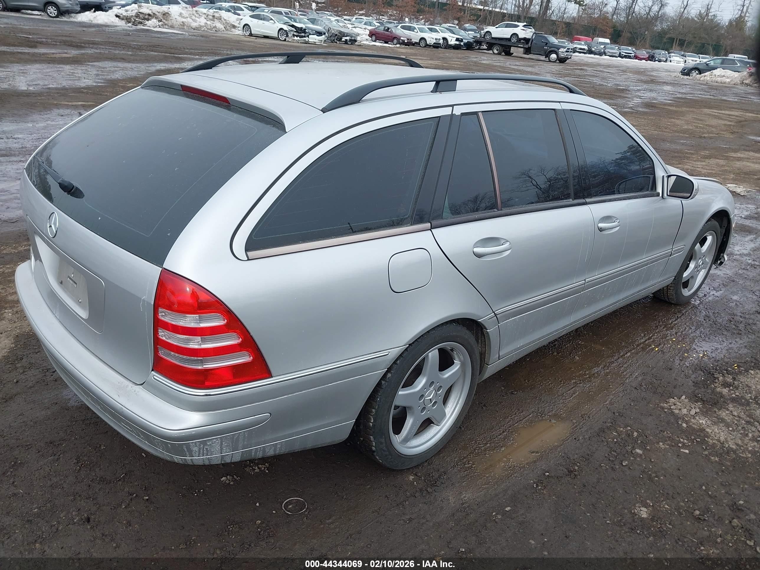 2004 Mercedes-benz C 240 4matic Silver vin: WDBRH81J94F481552