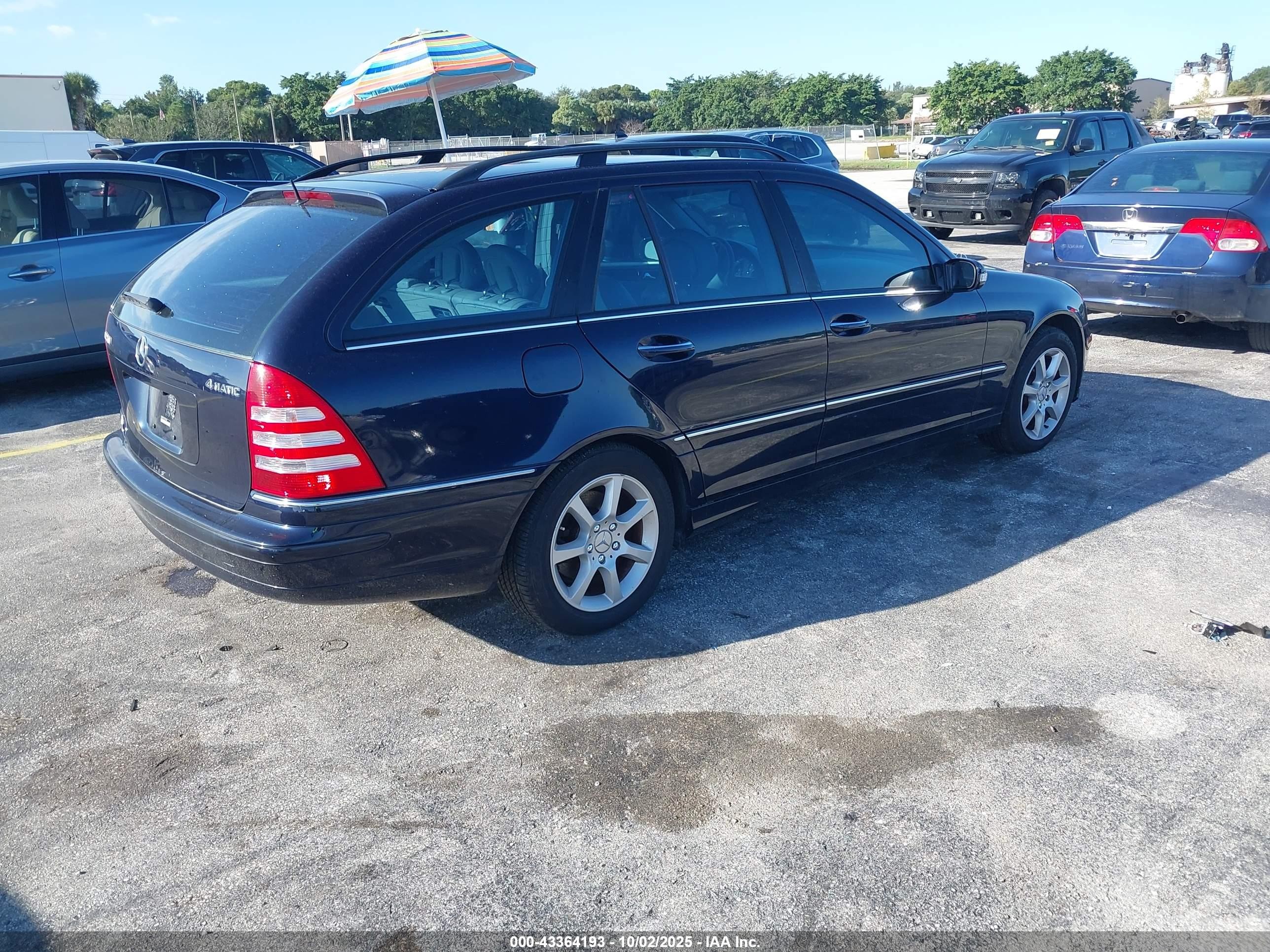 2005 Mercedes-benz C 240 Luxury 4matic Dark Blue vin: WDBRH81JX5F635431